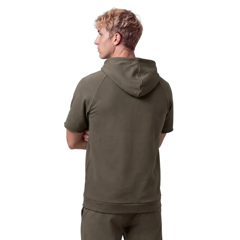 Sweat à capuche sport manches courtes homme Kirov Green Vert 2/8