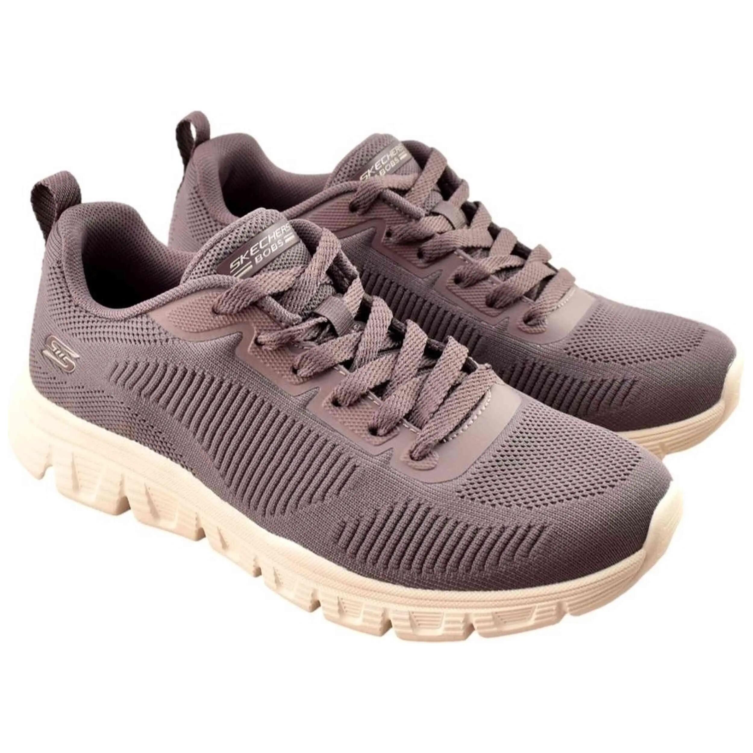 Zapatillas Skechers modelo Bobs Sport B "Mauve Knit" para mujer 3/5