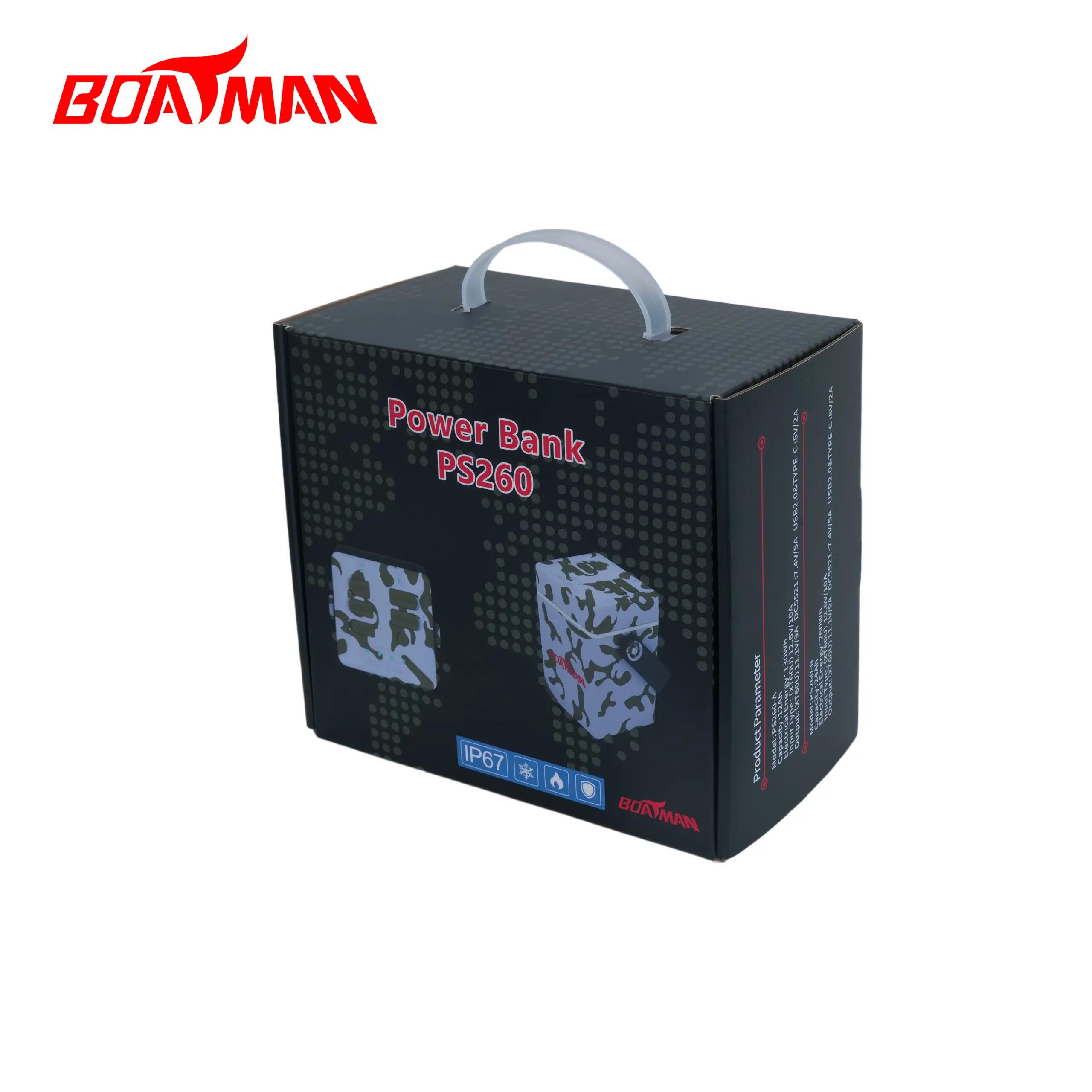 Power Bank Carpfishing 260W 24Ah IP67 Camo PS260 per Bait Boat Boatman 9/15