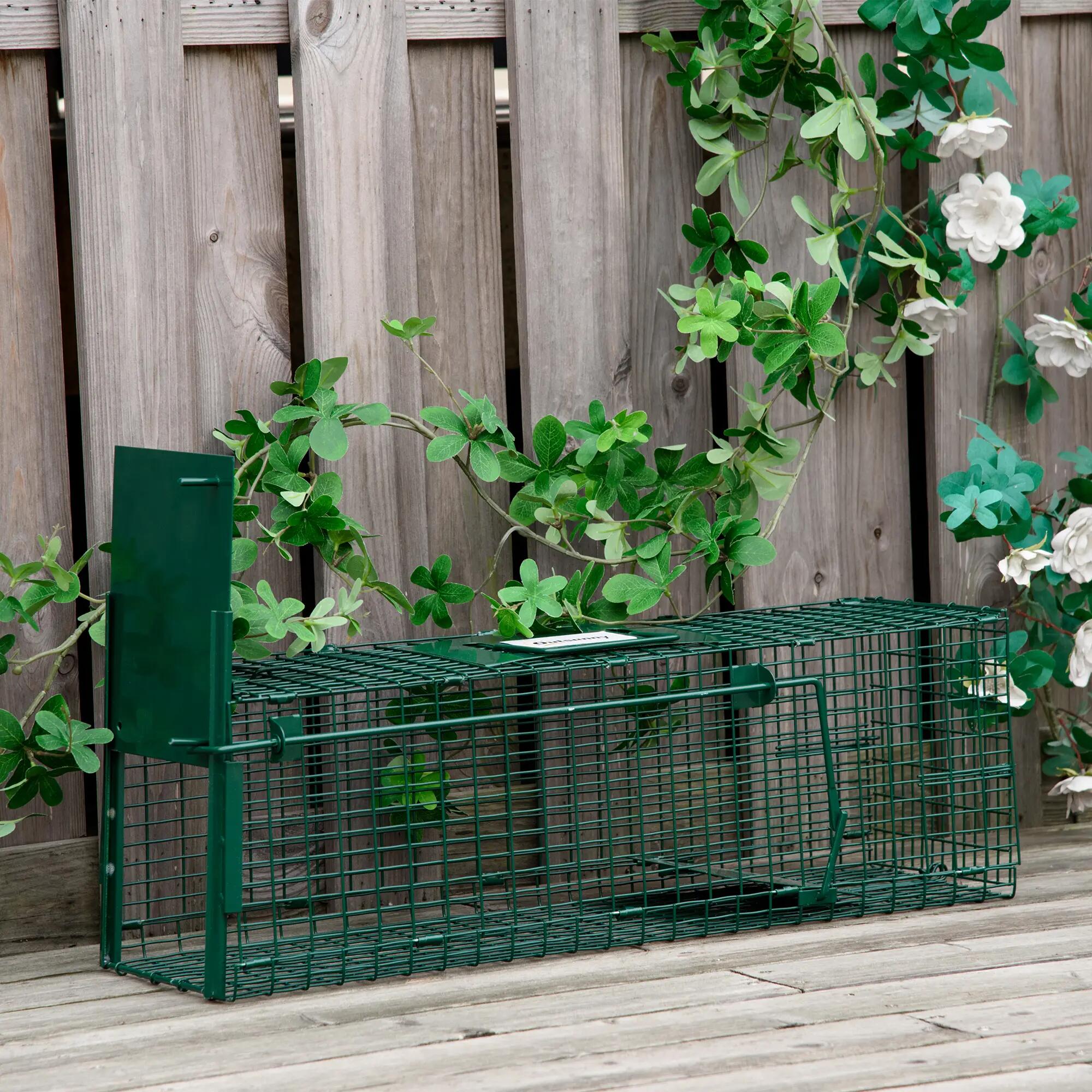 Cage à rats, souris et ragondins avec une porte, 60 x 18 x 20 cm, verte 8/9