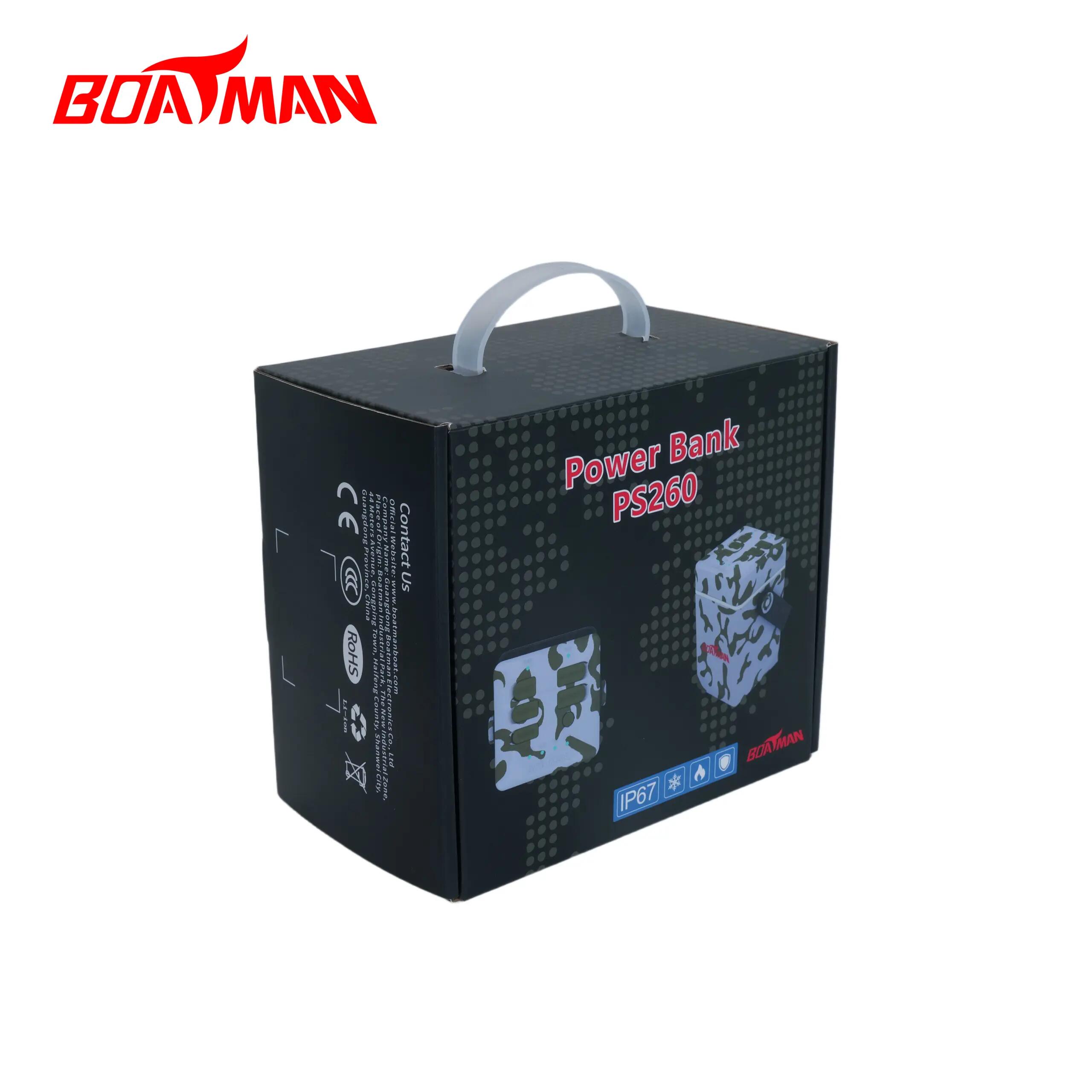 Power Bank Carpfishing 260W 24Ah IP67 Camo PS260 per Bait Boat Boatman 5/15