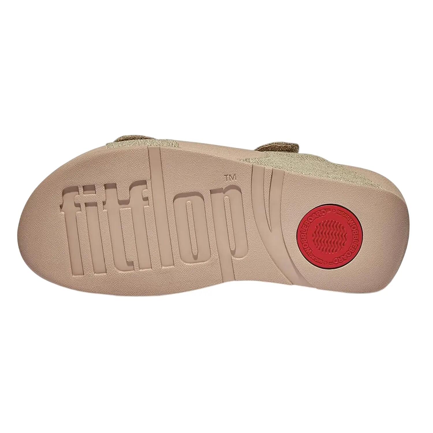 Lulu Shimmerluxslippers van kunstleer voor dames (Latte/Beige) 3/4