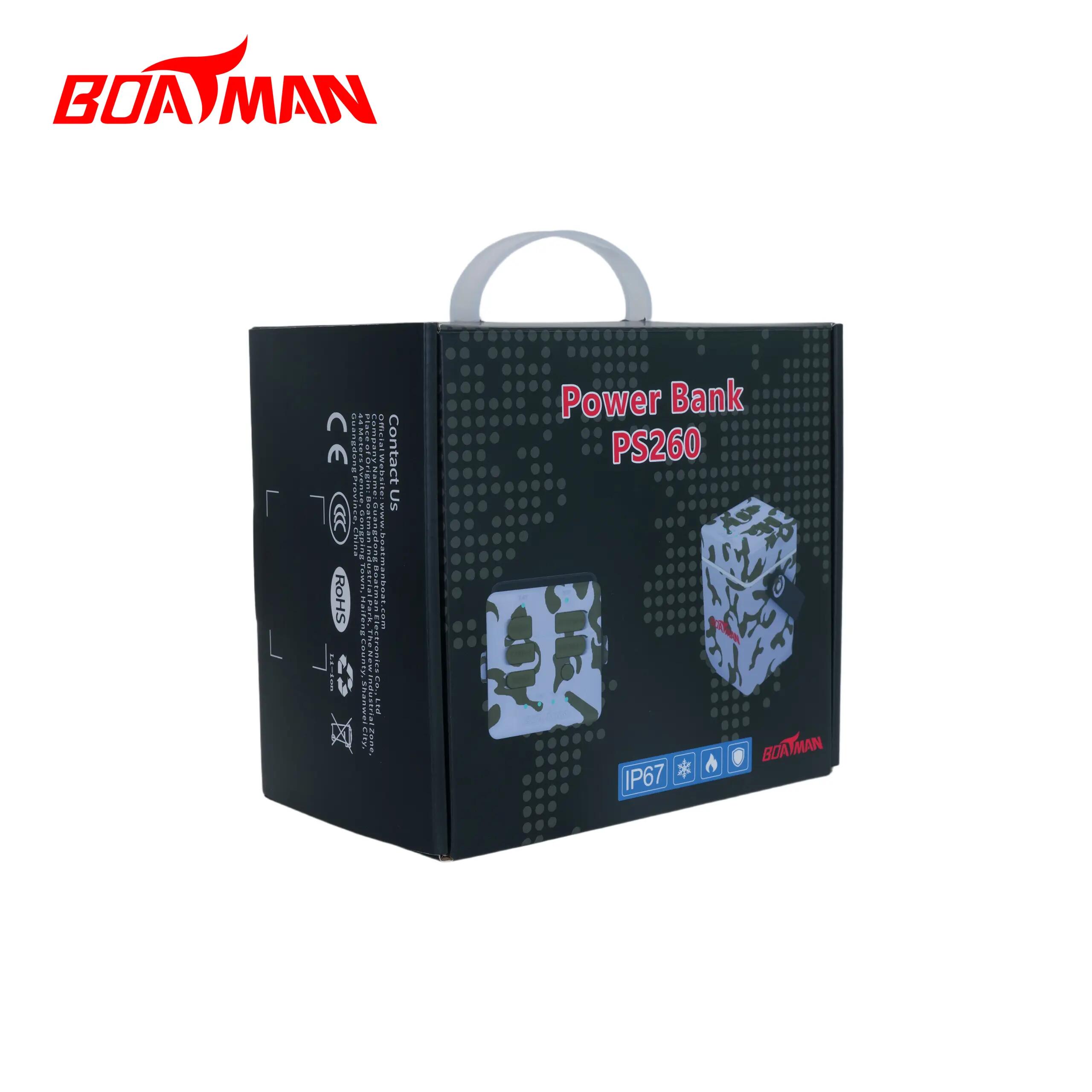 Power Bank Carpfishing 260W 24Ah IP67 Camo PS260 per Bait Boat Boatman 14/15
