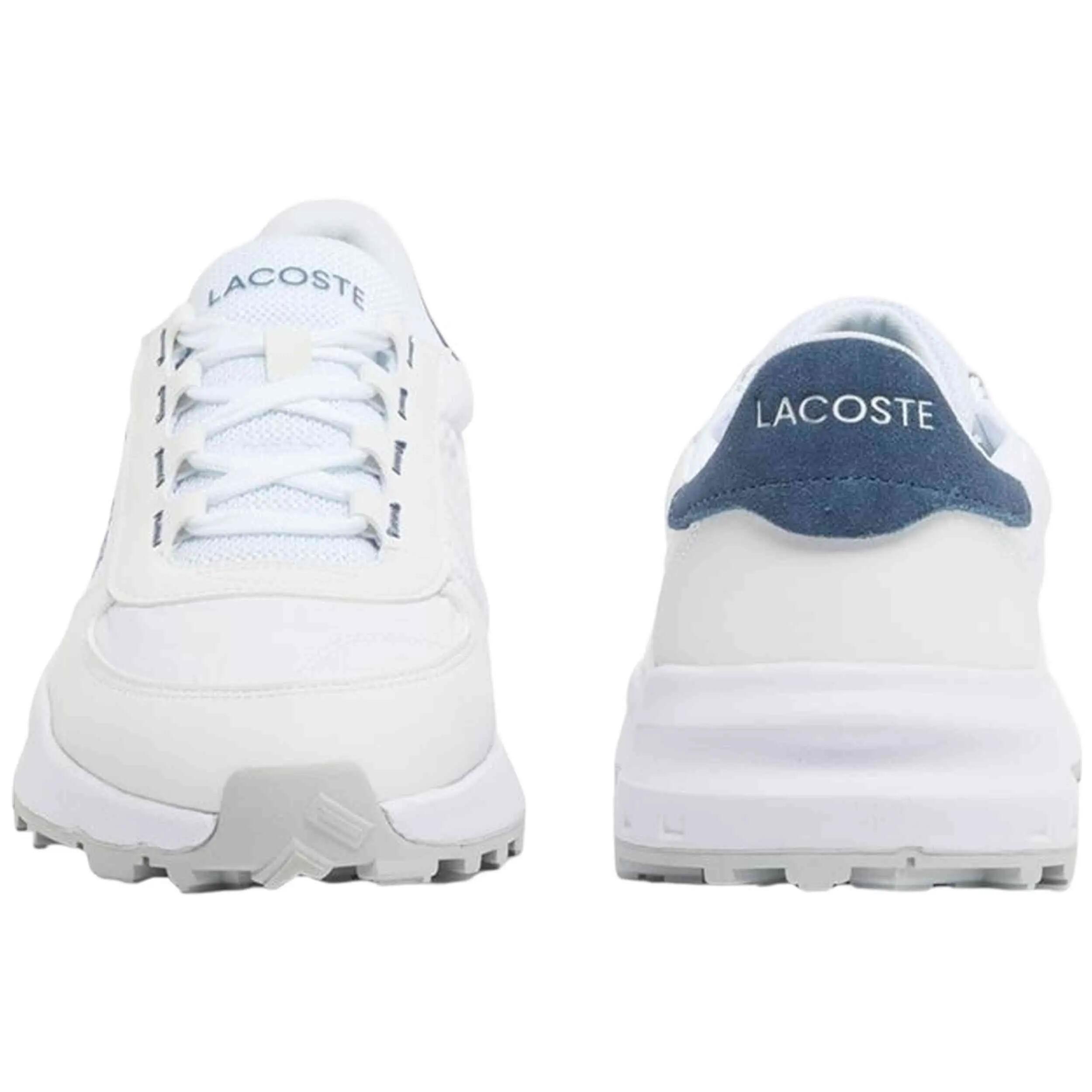 Baskets Lacoste modèle Elite Active Evo "Blanco / Azul" pour homme 4/5