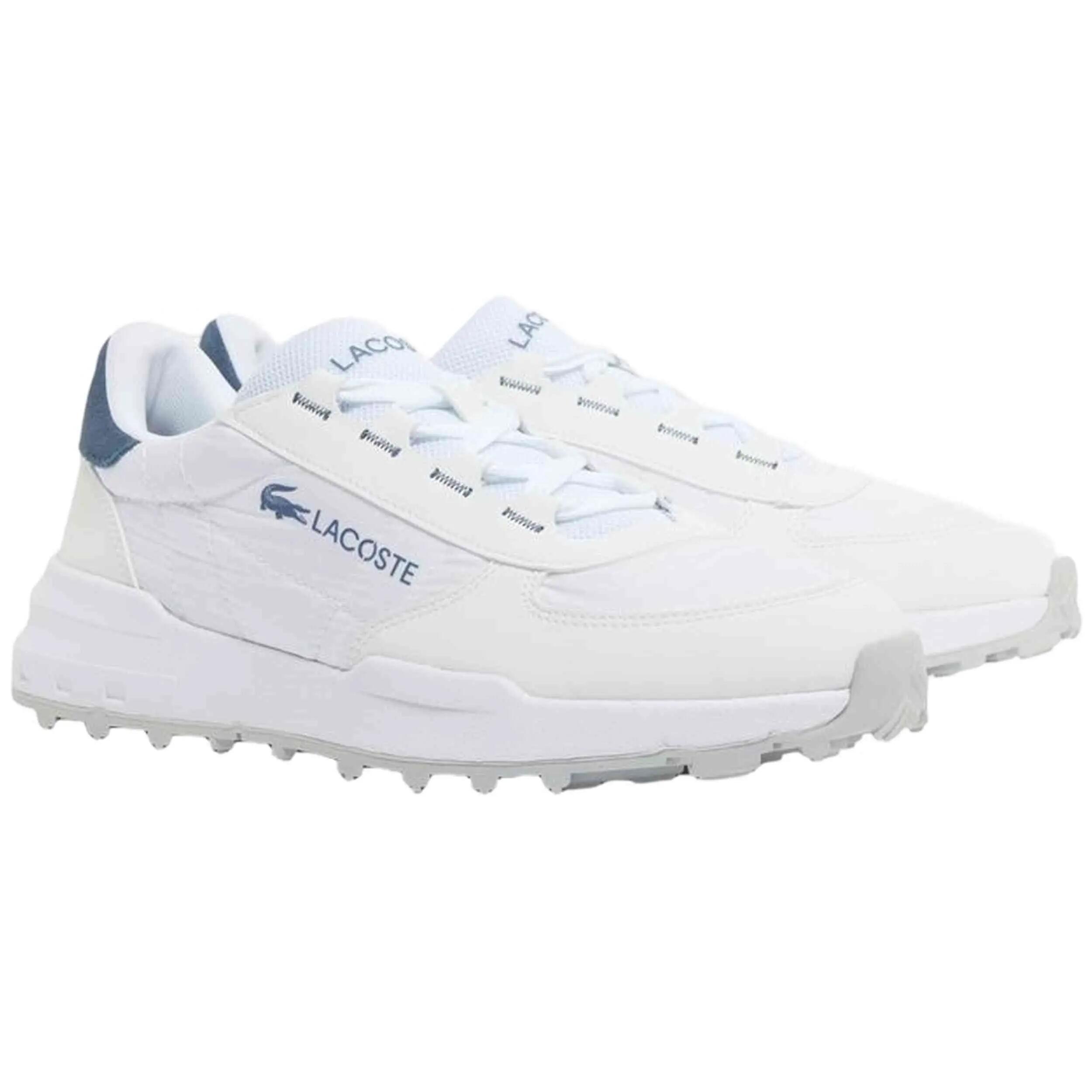 Baskets Lacoste modèle Elite Active Evo "Blanco / Azul" pour homme 2/5
