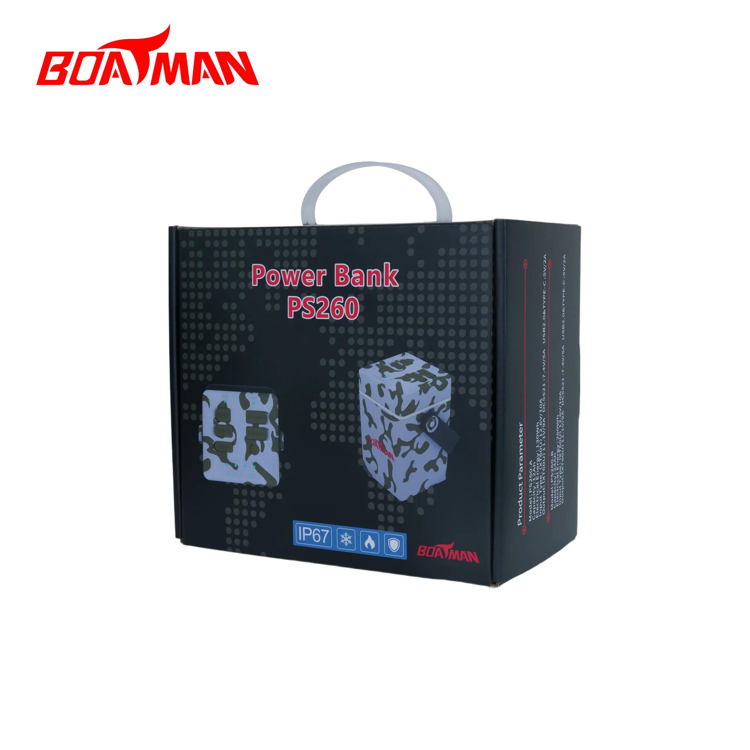 Power Bank Carpfishing 260W 24Ah IP67 Camo PS260 per Bait Boat Boatman 10/15
