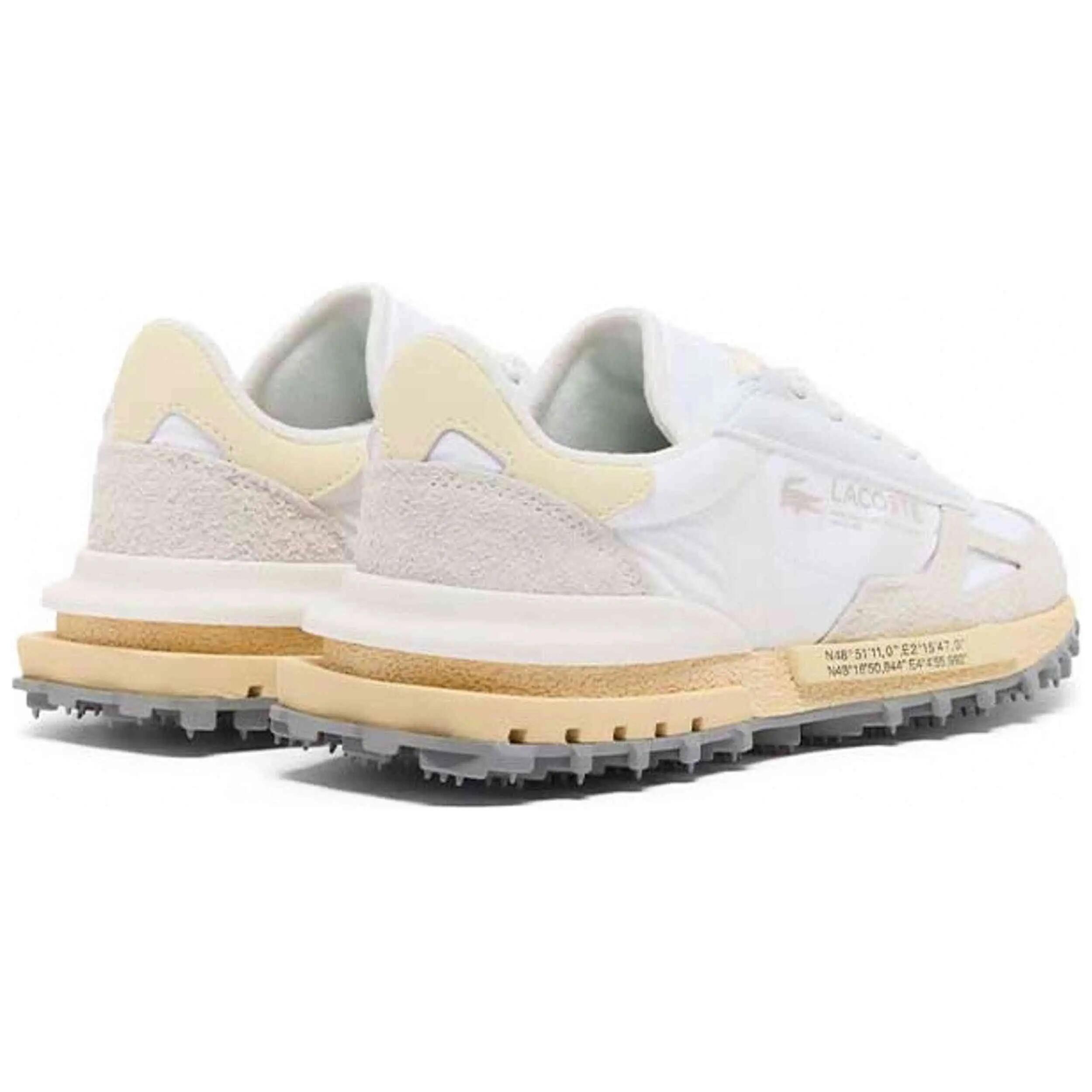 Zapatillas Lacoste modelo Elite Active "Blanco / Naranja" para mujer 3/5