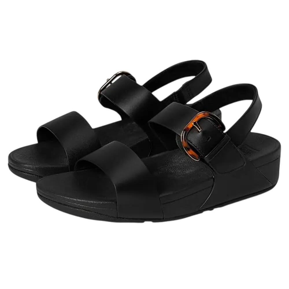 Lulusandalen met leren gesp voor dames (Zwart) 6/6
