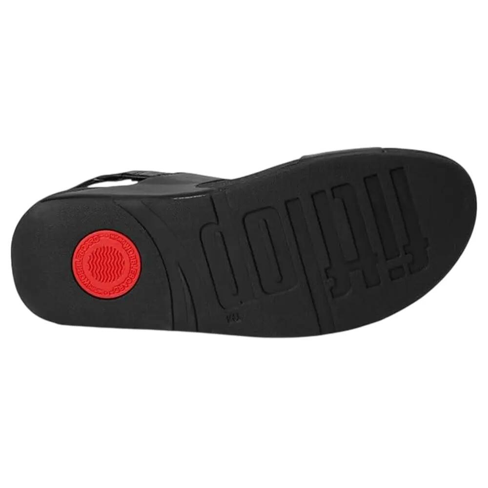 Lulusandalen met leren gesp voor dames (Zwart) 5/6