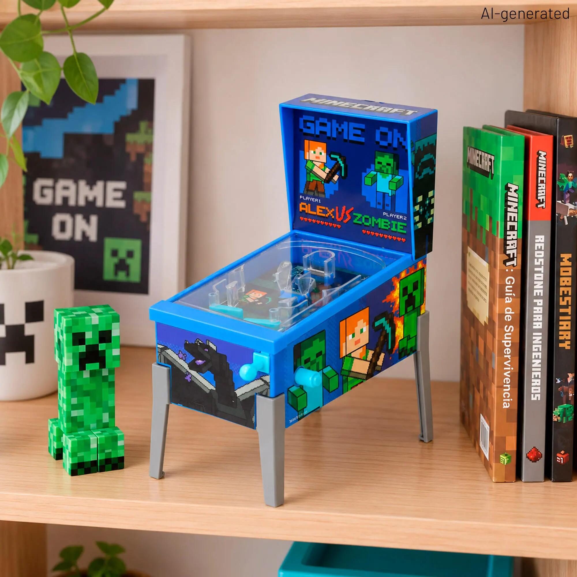 Minecraft Mini Pinball Arcade 16x8,5x26 cm + 3 anos 6/7