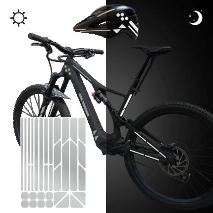 Reflektierende Fahrrad Aufkleber für Rahmen, Anhänger & Helm
