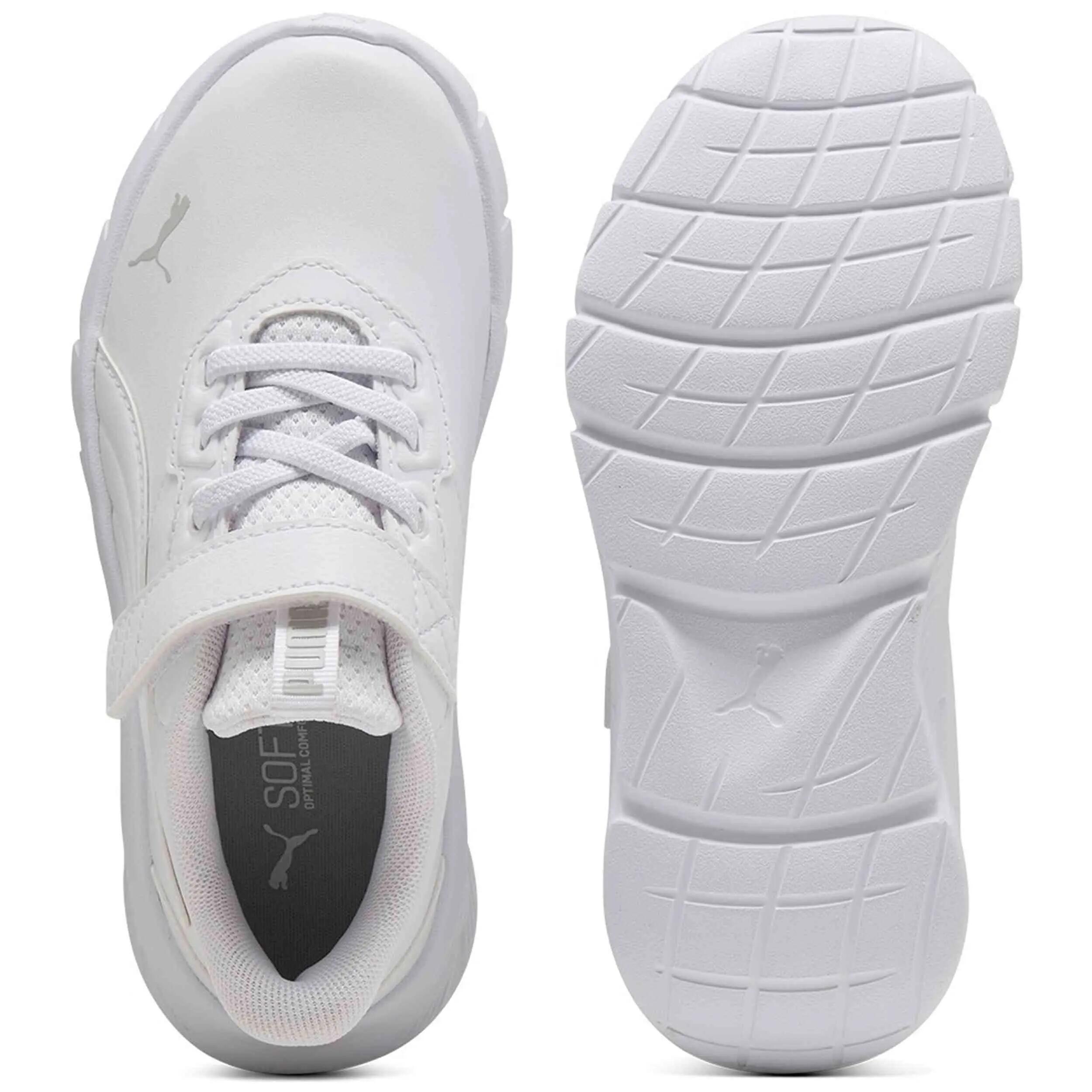Sapatilhas Puma modelo Flexfocus Modern SL AC+ PS "Bianco" para crianças unissex 5/5