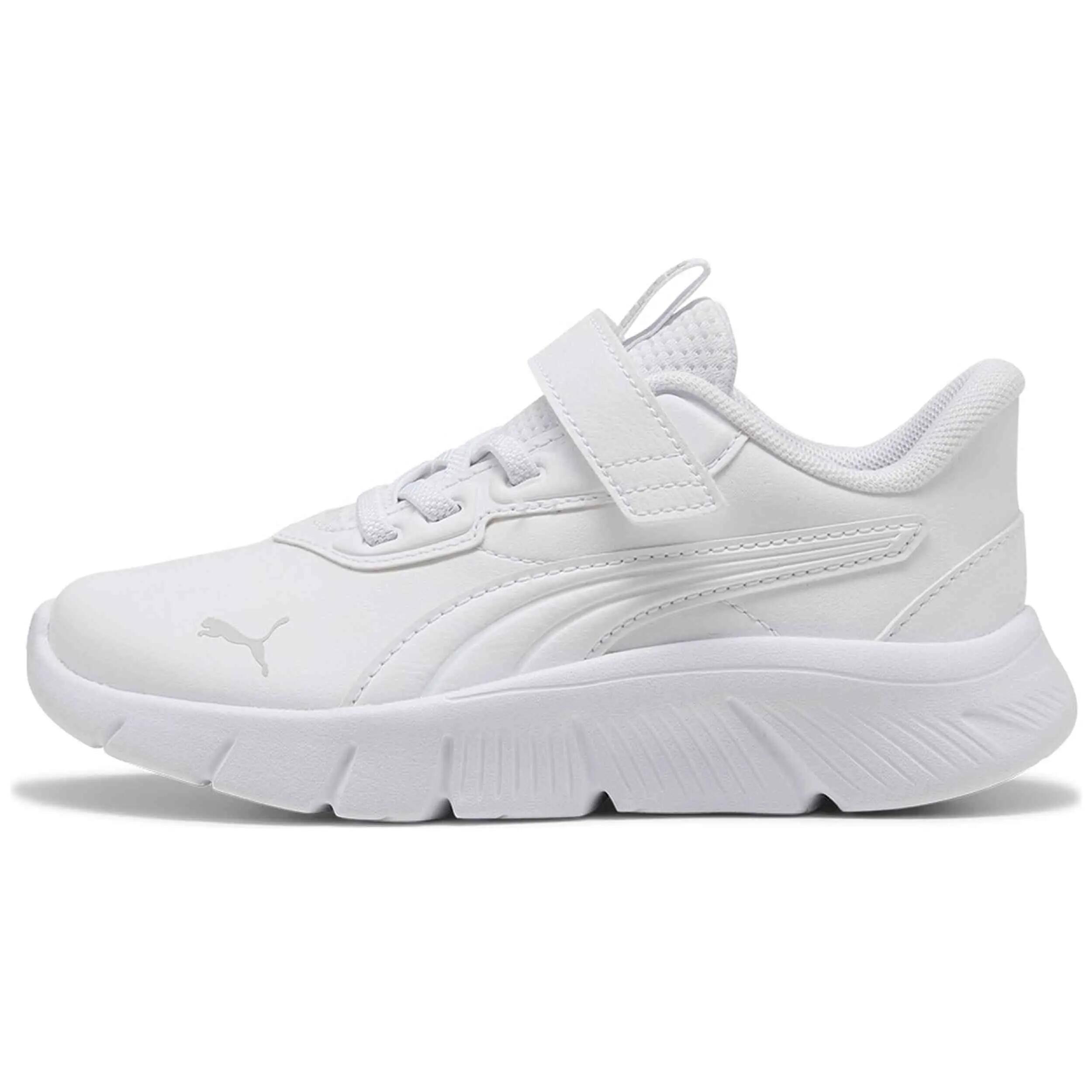 Sapatilhas Puma modelo Flexfocus Modern SL AC+ PS "Bianco" para crianças unissex 3/5