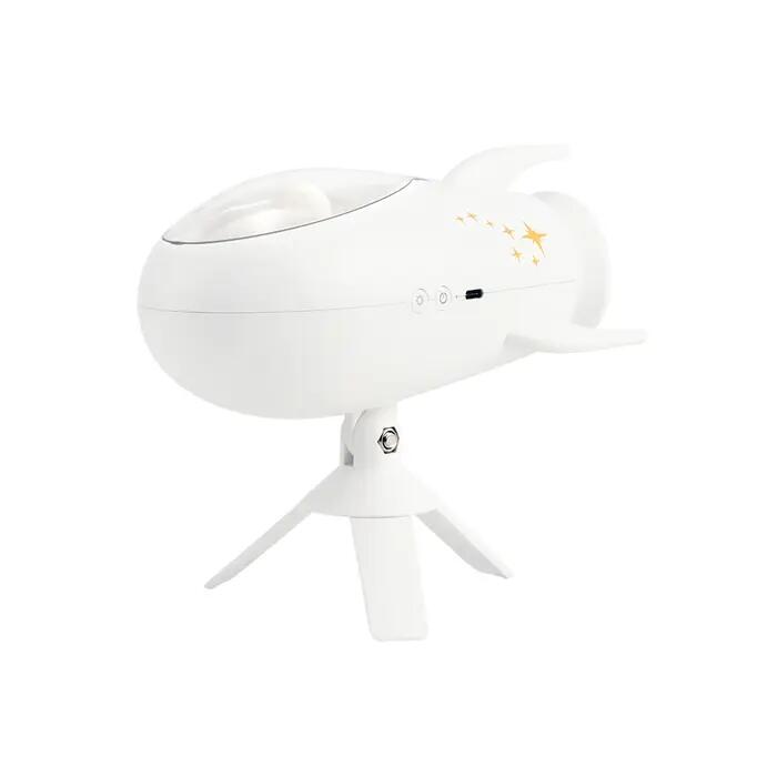 Enceinte bluetooth lumineuse fusée blanc 2/7