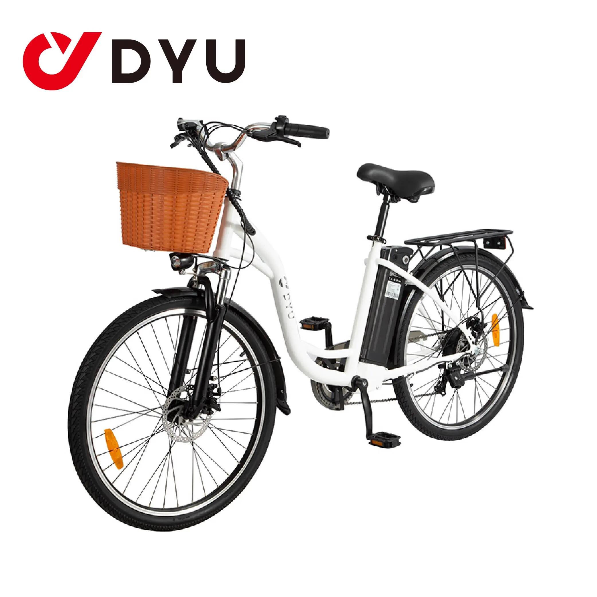 Bicicletă electrică pentru adulți DYU C6, baterie de 36 V și 12,5 Ah