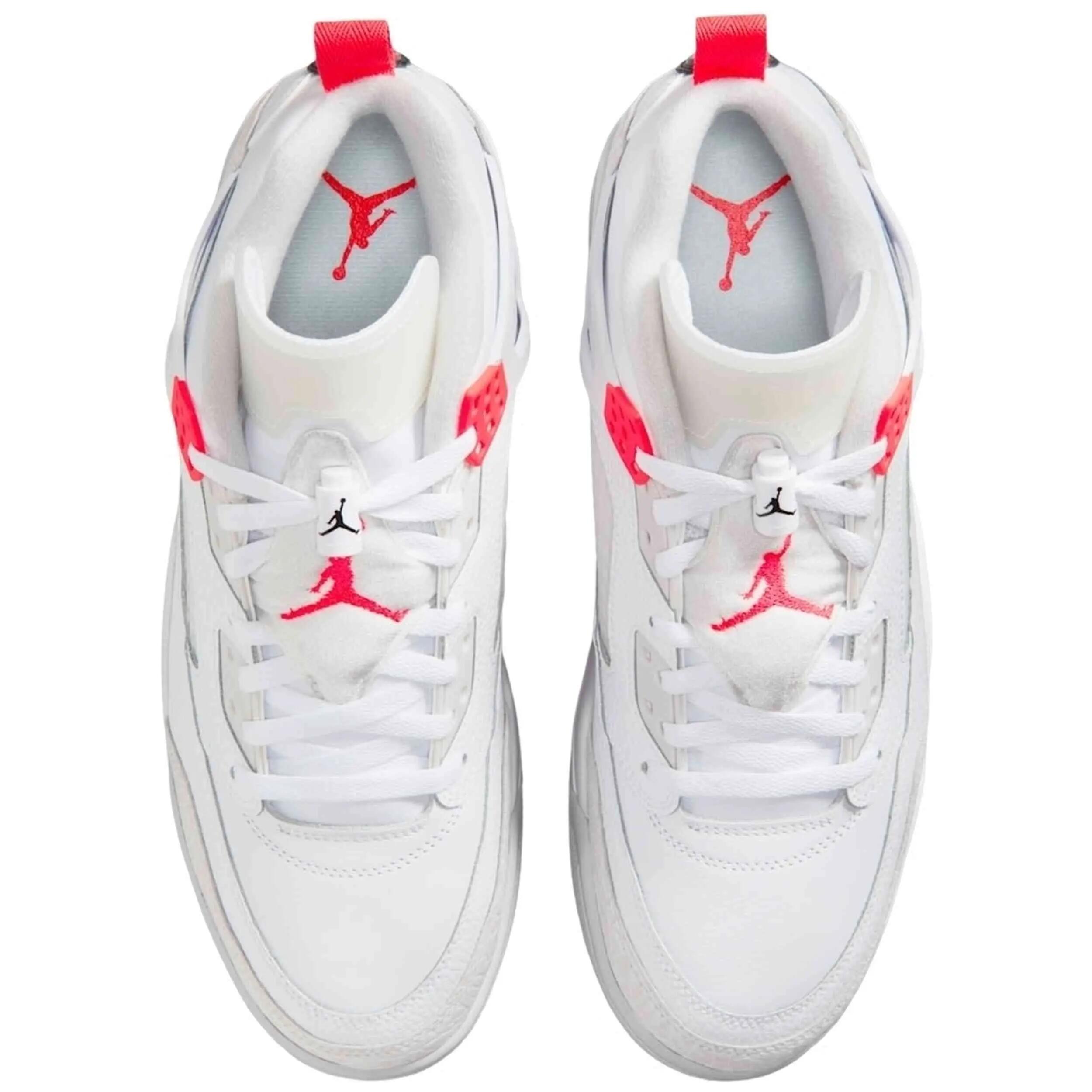 Baskets Jordan modèle Spizike Low "White/Bright Crimson" pour homme 4/5