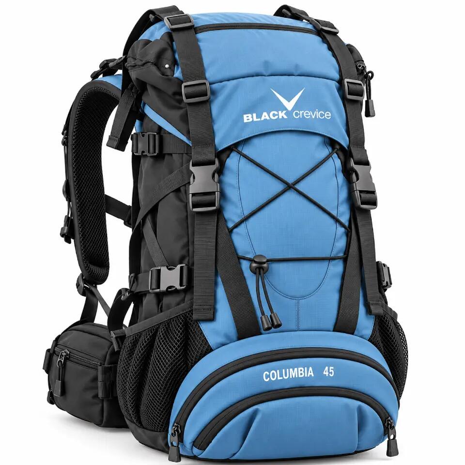 Trekking Rucksack 45 Liter Black Crevice Blau Backpacker 1/6