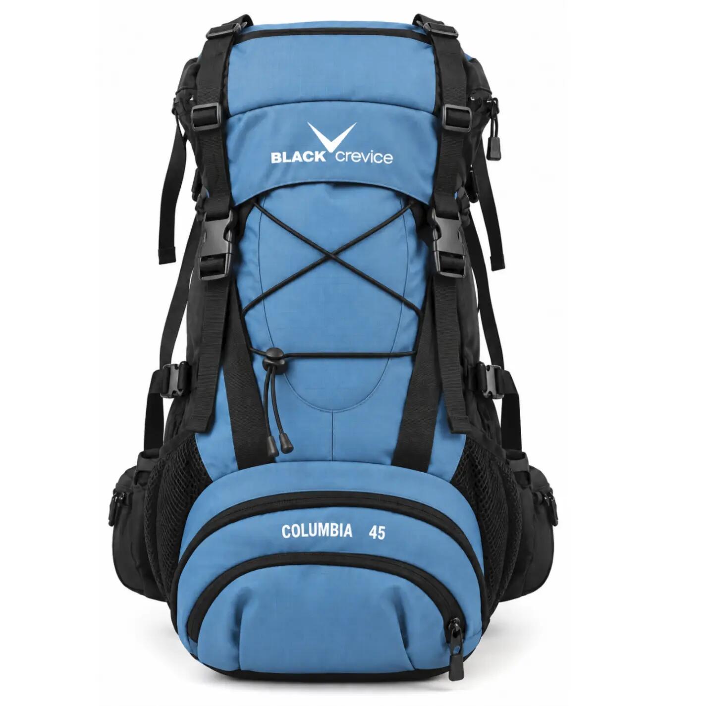 Trekking Rucksack 45 Liter Black Crevice Blau Backpacker 5/6