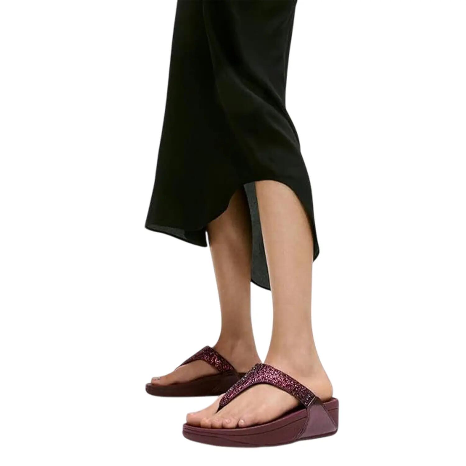 Sandales Motif/style Cristaux LULU Femme (Pourpre) 4/4