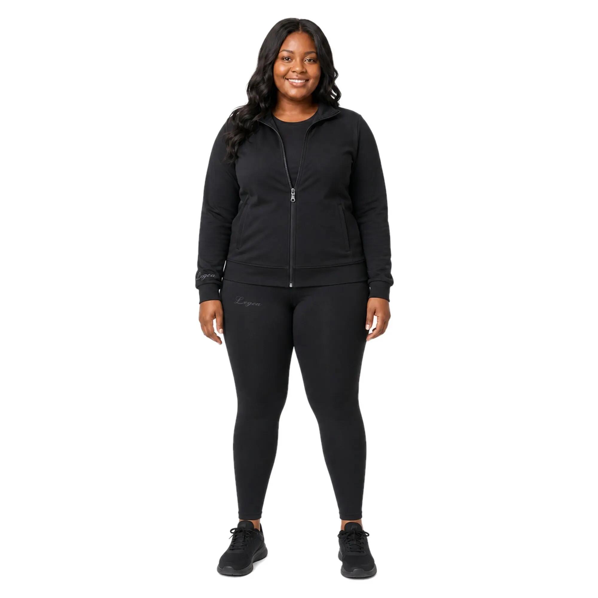 Completo felpa e leggings donna Adara + Mavery Nero 1/8