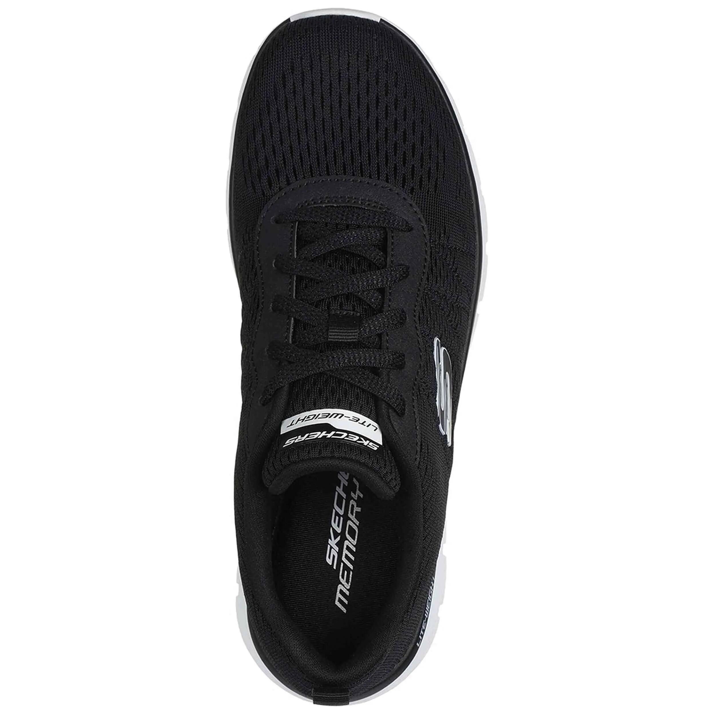 Zapatillas Skechers modelo Track New Staple "Negro / Blanco" para mujer 3/3