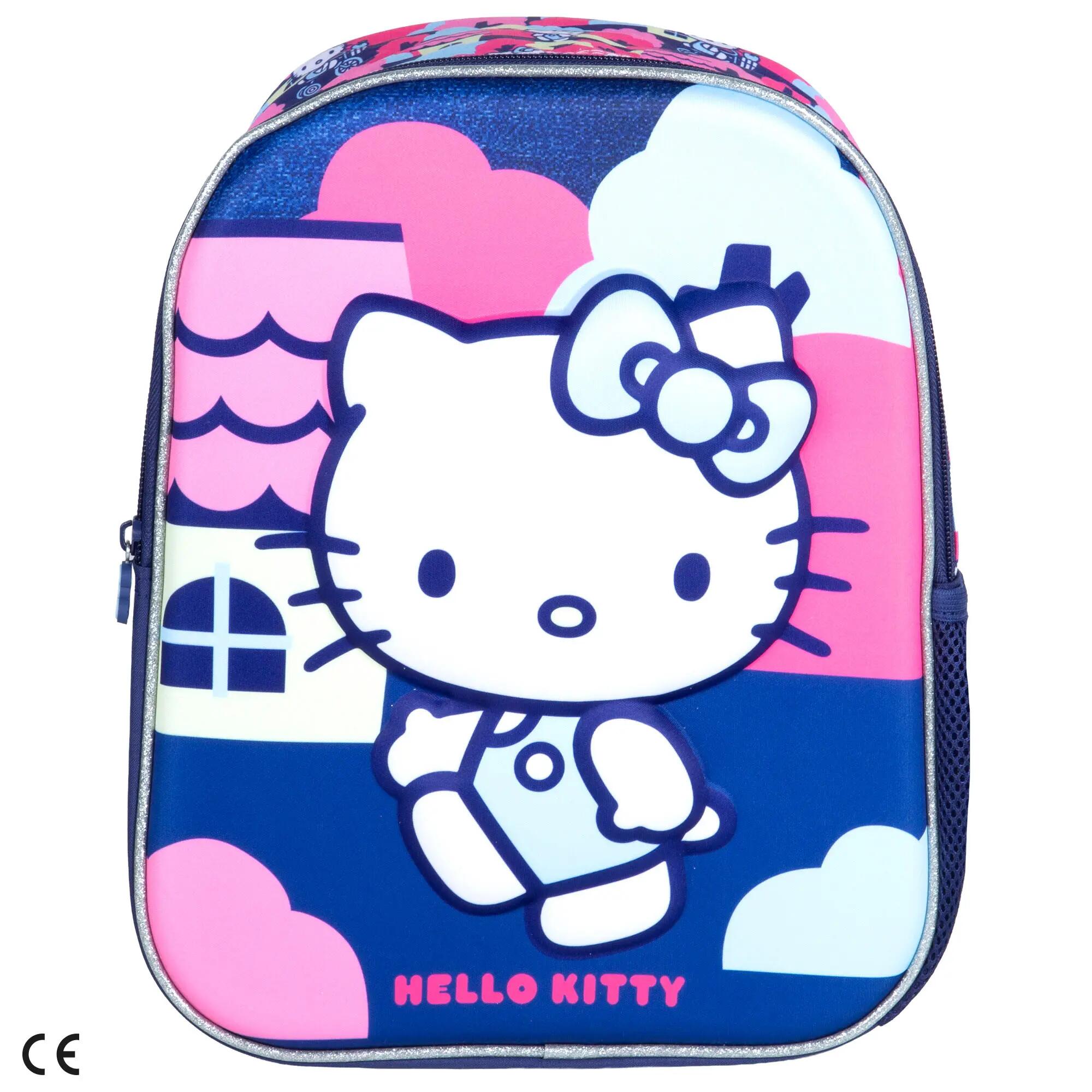 Hello Kitty Mochila pré-escolar 3D 25x10x32 cm + 3 anos 7/7