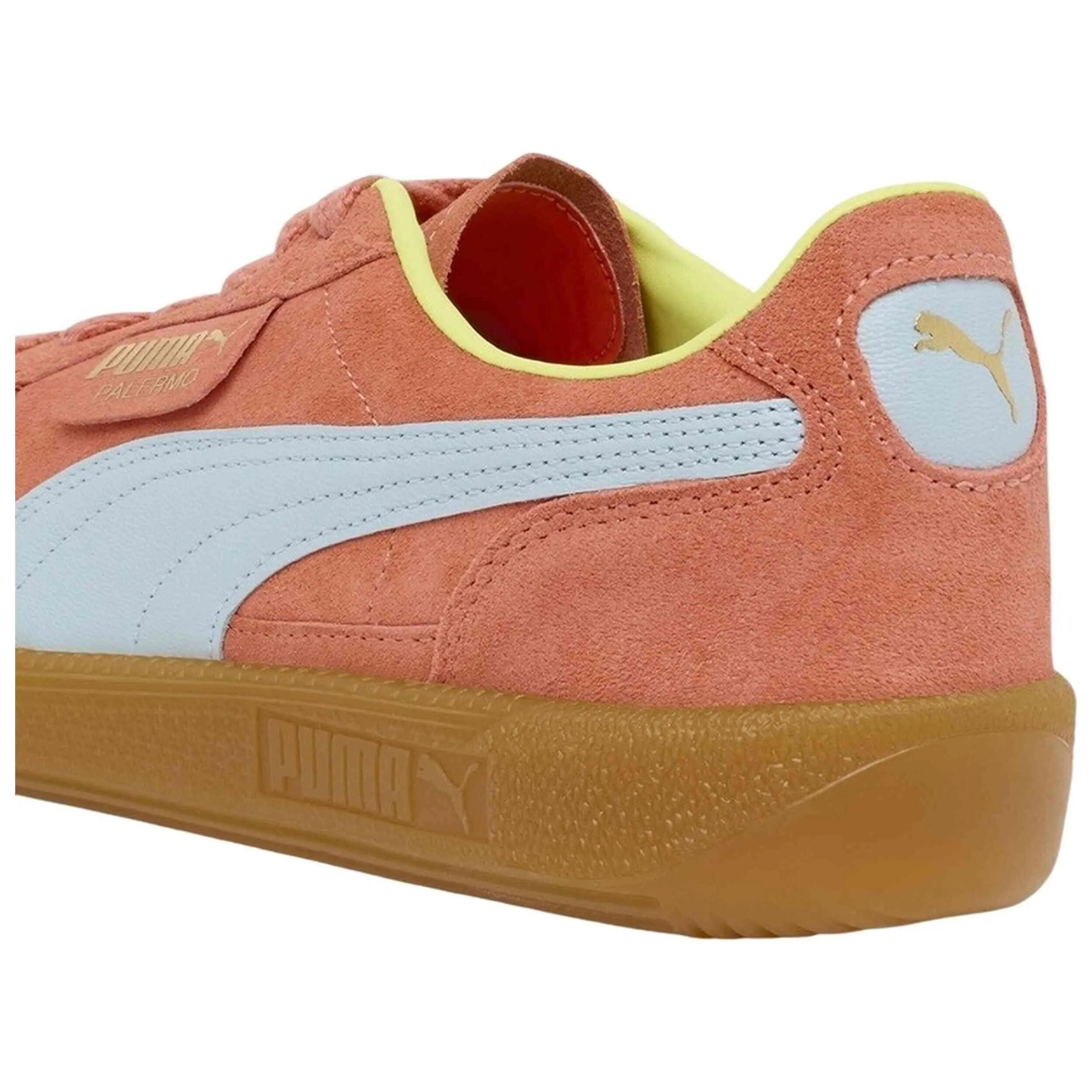 Zapatillas Puma modelo Palermo "Naranja-Azul" para unisex 3/4