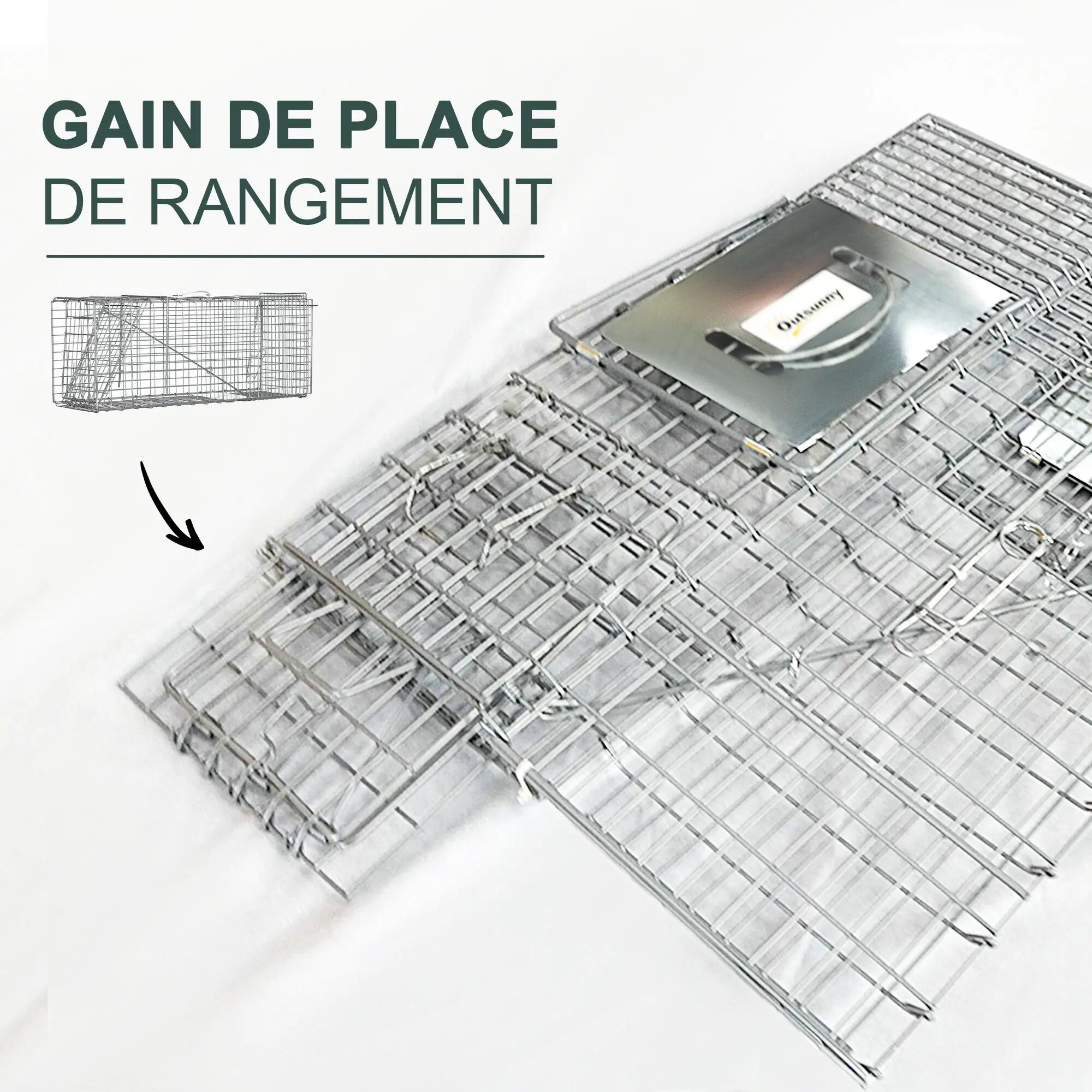 Piège cage de capture pliante pour petits animaux type rats et souris - 2 portes 9/9