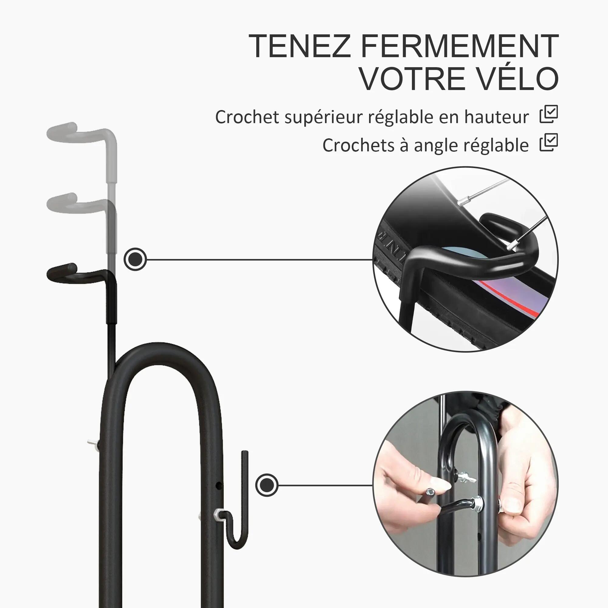 Porte-vélo autoportant idéal pour votre garage maison ou magasin de vélos pour l 8/9