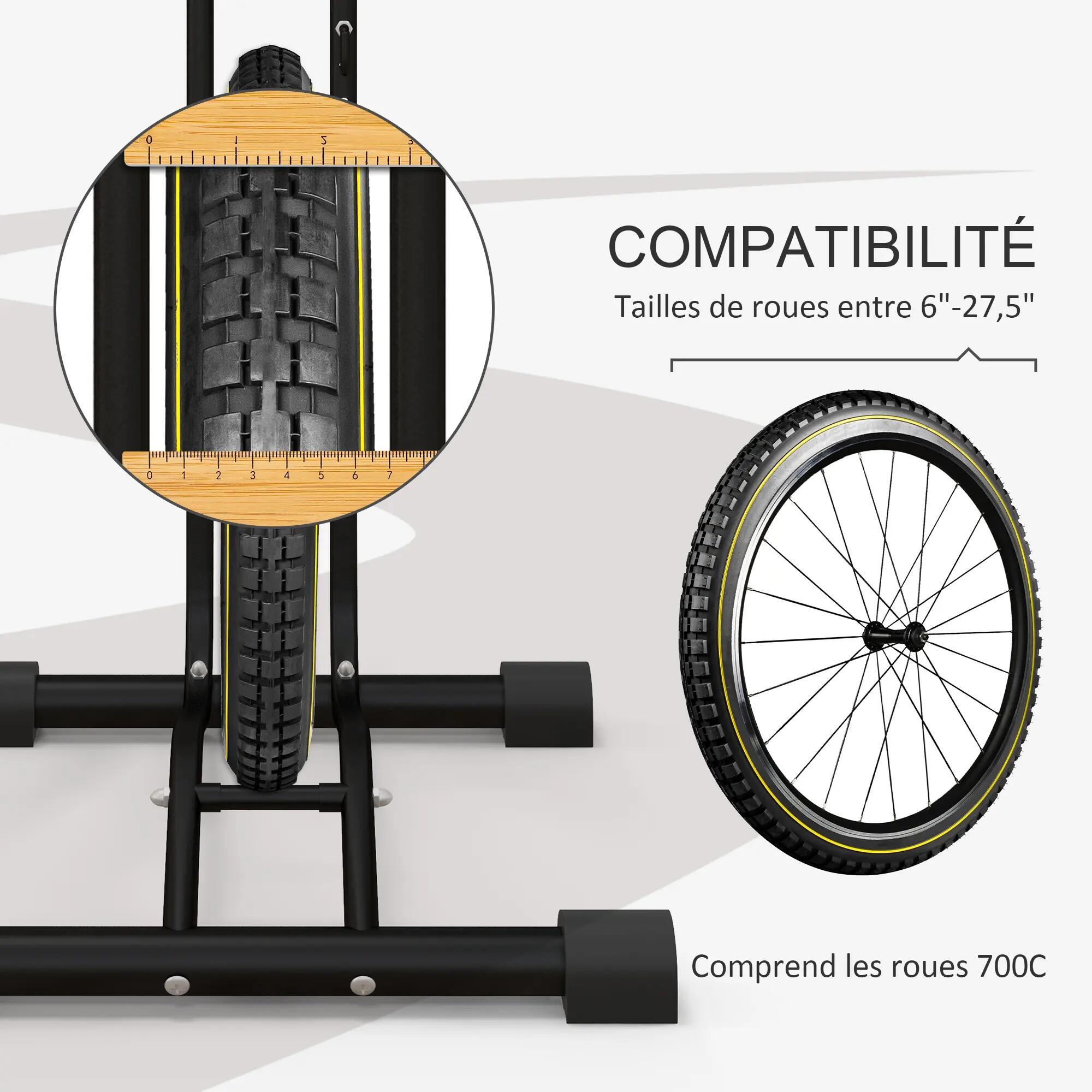 Porte-vélo autoportant idéal pour votre garage maison ou magasin de vélos pour l 7/9