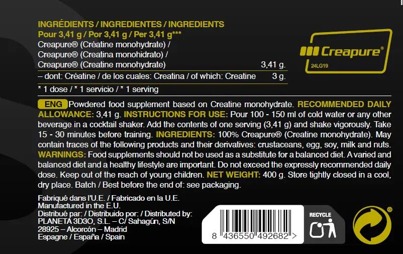 Creapure Kreatin 400 g SportDone 4/4