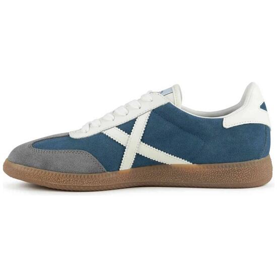 Zapatillas Munich modelo Barru "Azul denim y gris" para hombre