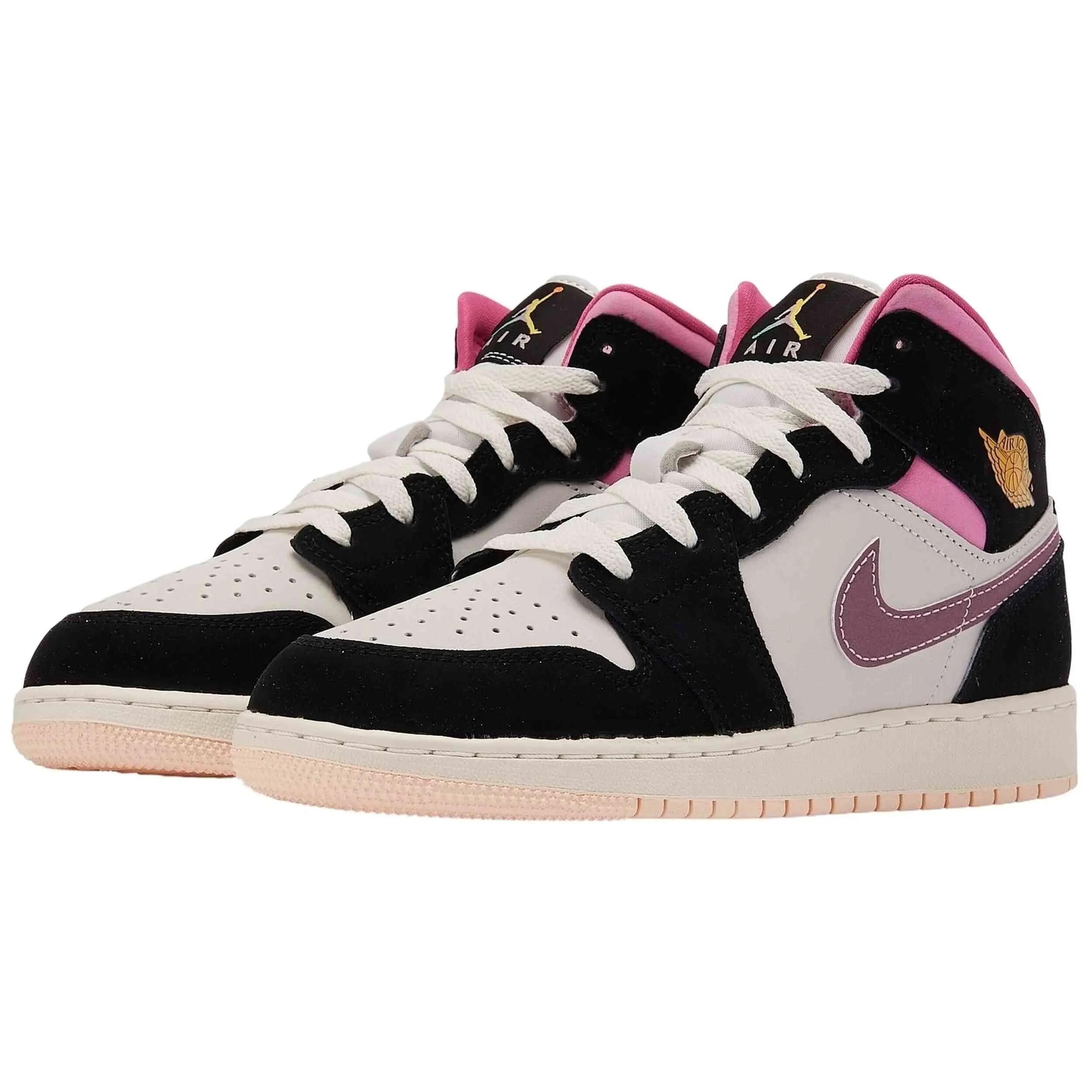 Sapatilhas Nike modelo Air Jordan 1 Mid SE para crianças unissex 2/5