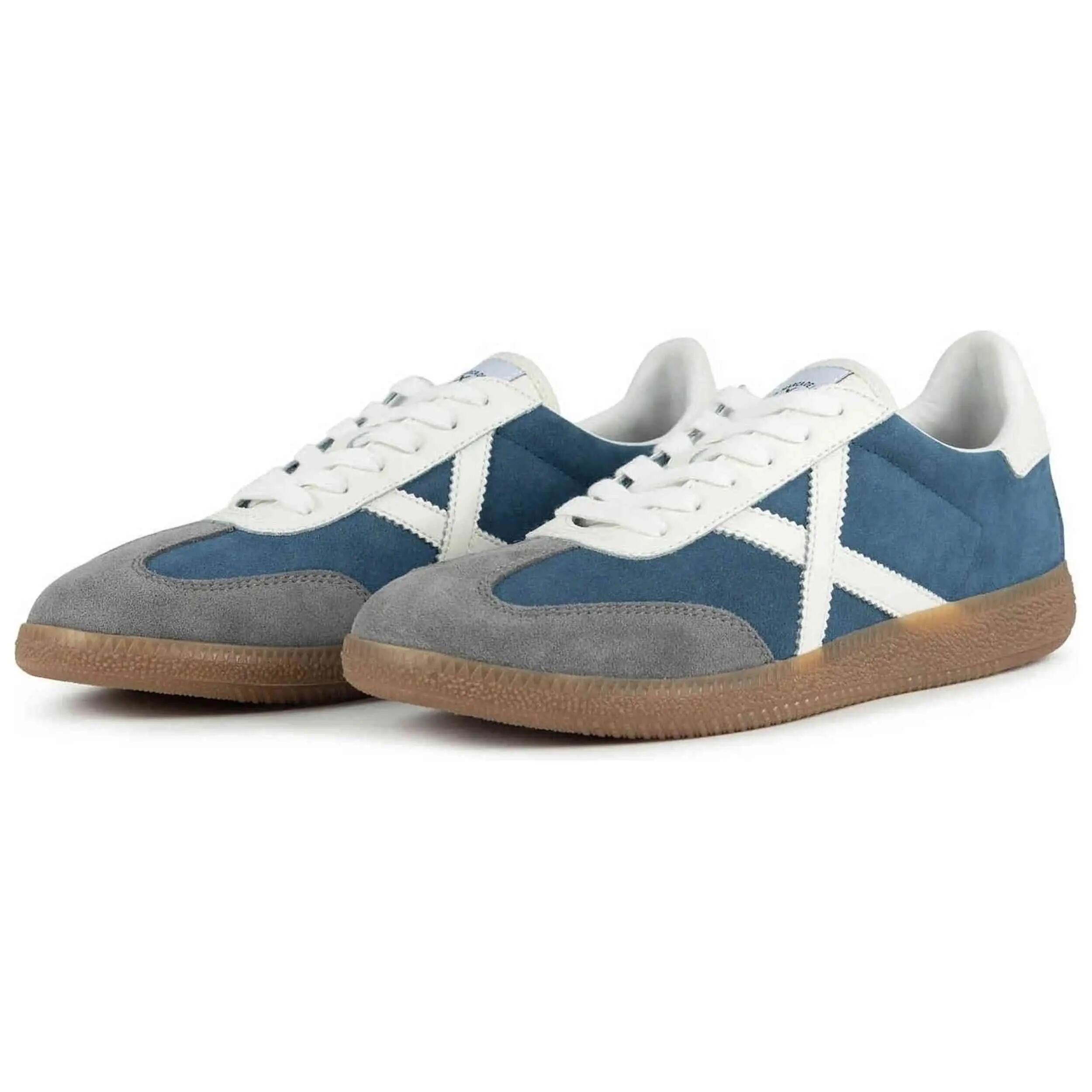 Zapatillas Munich modelo Barru "Azul denim y gris" para hombre 2/5