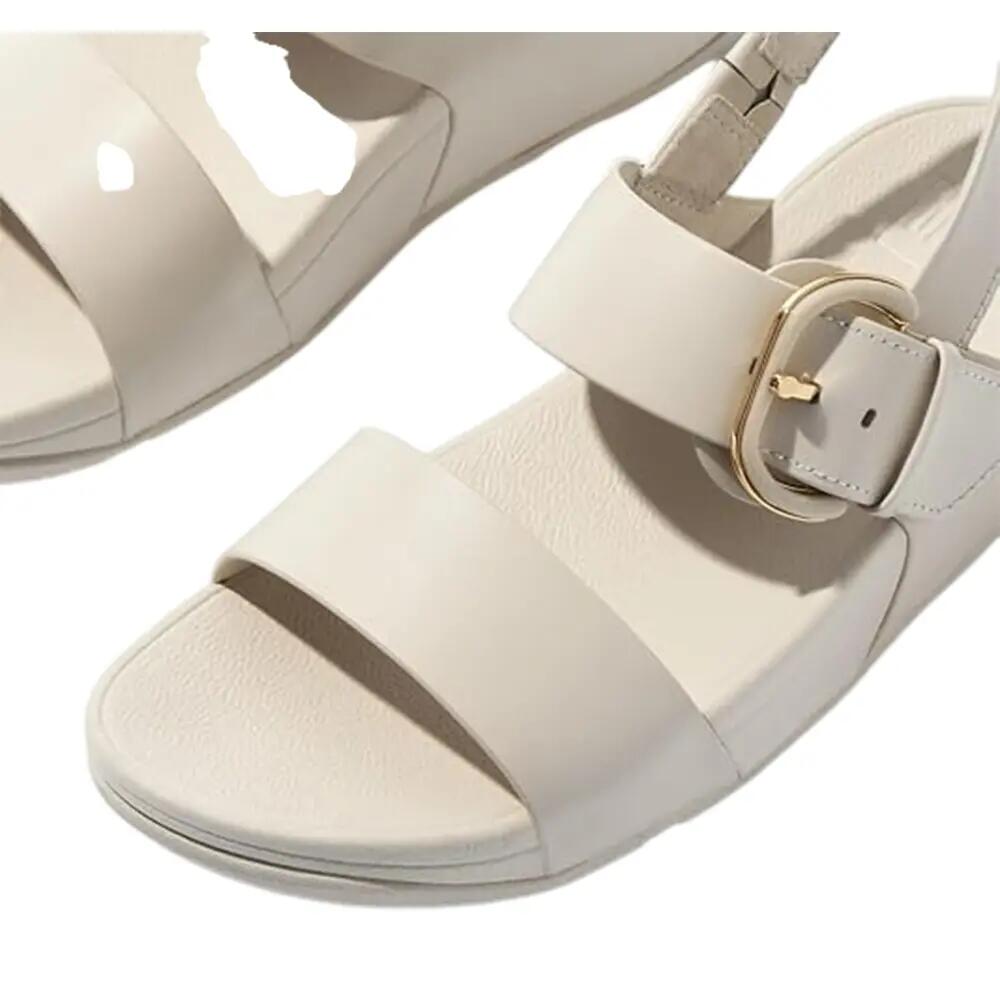 Lulusandalen met leren gesp voor dames (Parijs Beige) 6/6