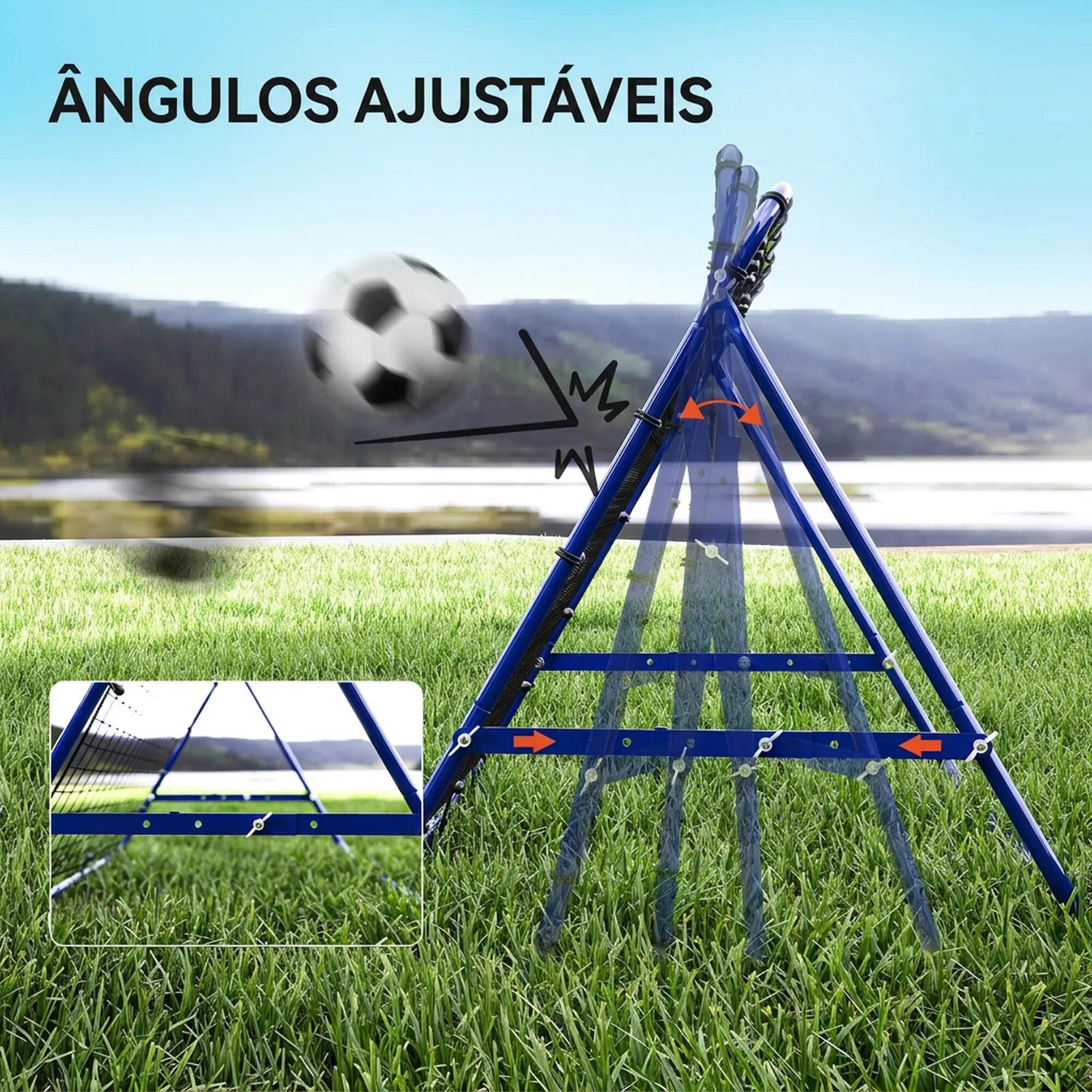 Rede de ressalto 96x80x96 cm azul HOMCOM 5/7
