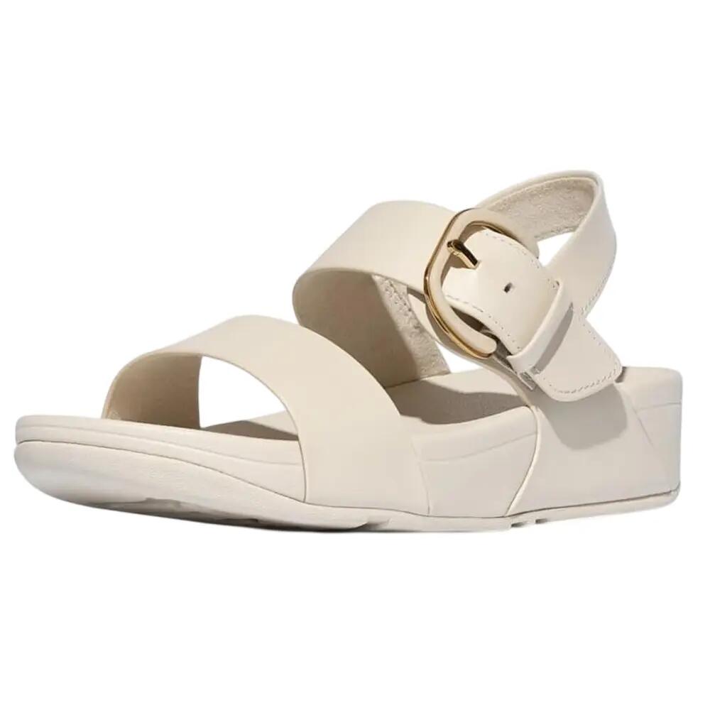 Lulusandalen met leren gesp voor dames (Parijs Beige) 5/6