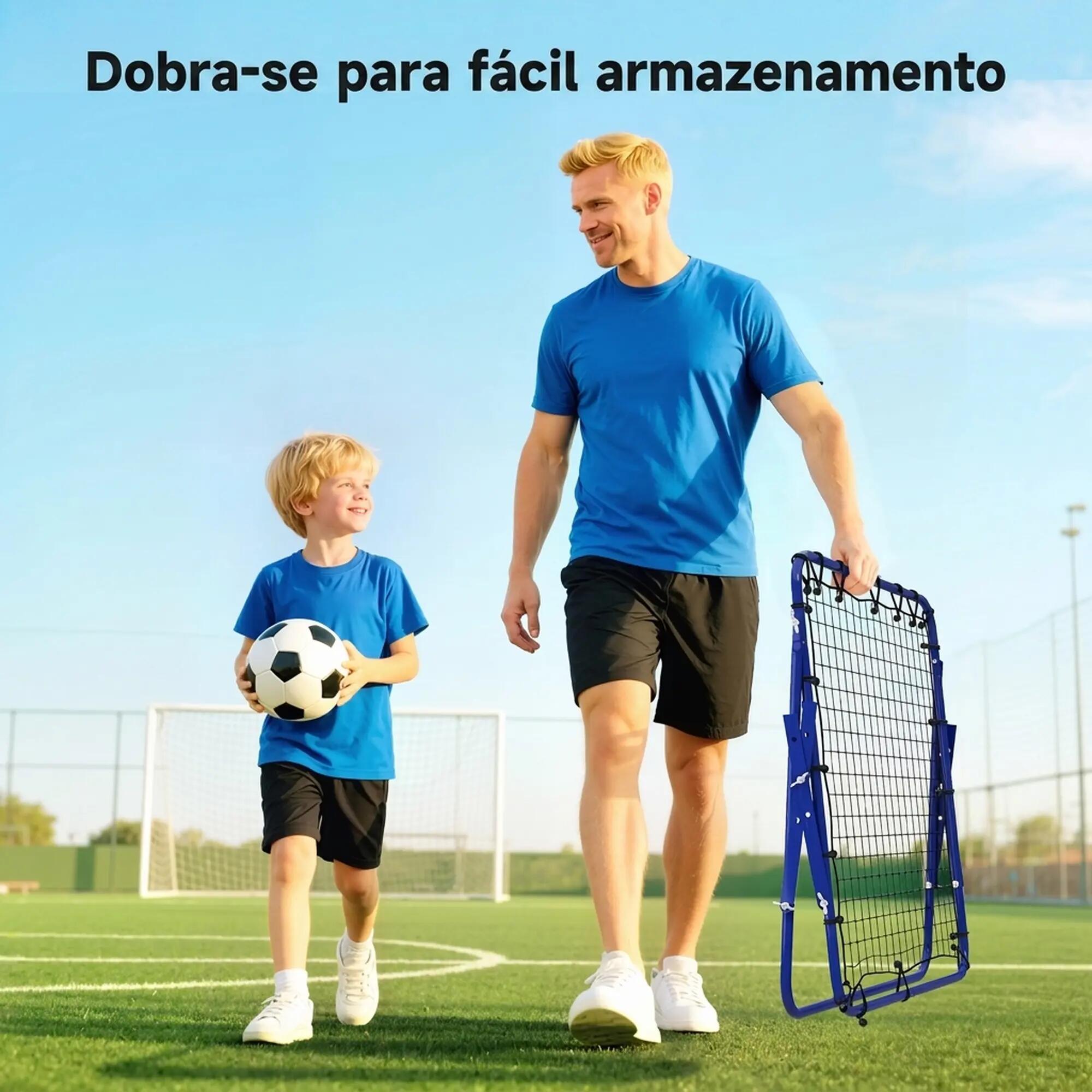 Rede de ressalto 96x80x96 cm azul HOMCOM 4/7