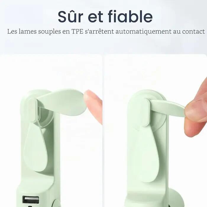 Ventilateur portable LIFE 8 2000 MAh vert 4/7