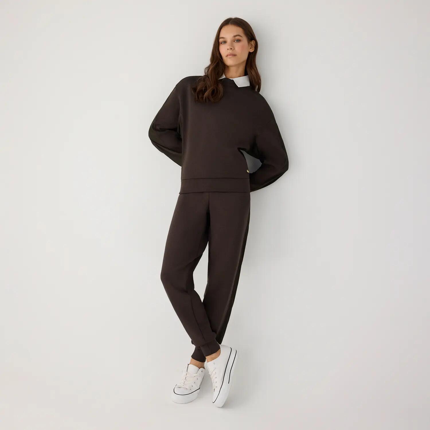 pantalon de jogging en polaire marron 6/7