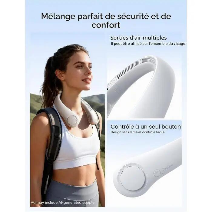 Ventilateur de cou JisuLife 3 gris 2/5