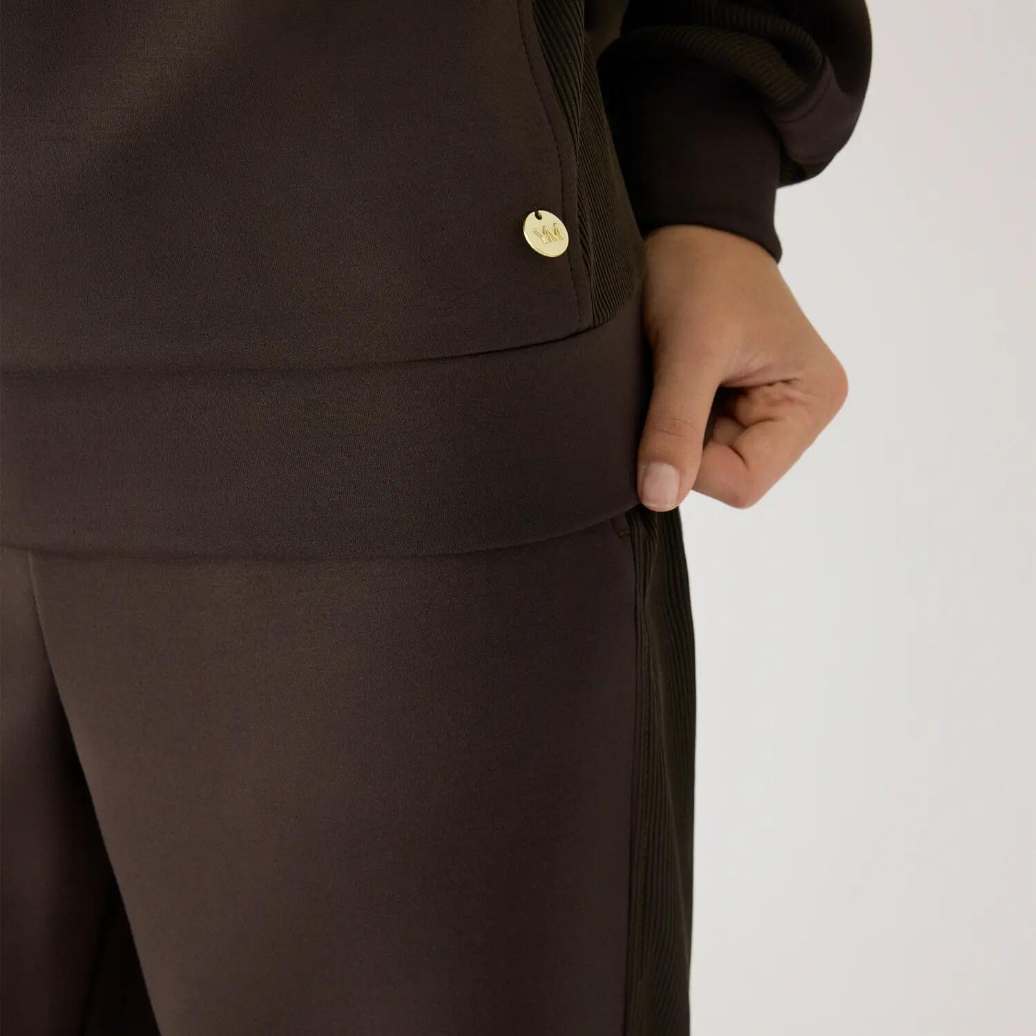 pantalon de jogging en polaire marron 5/7