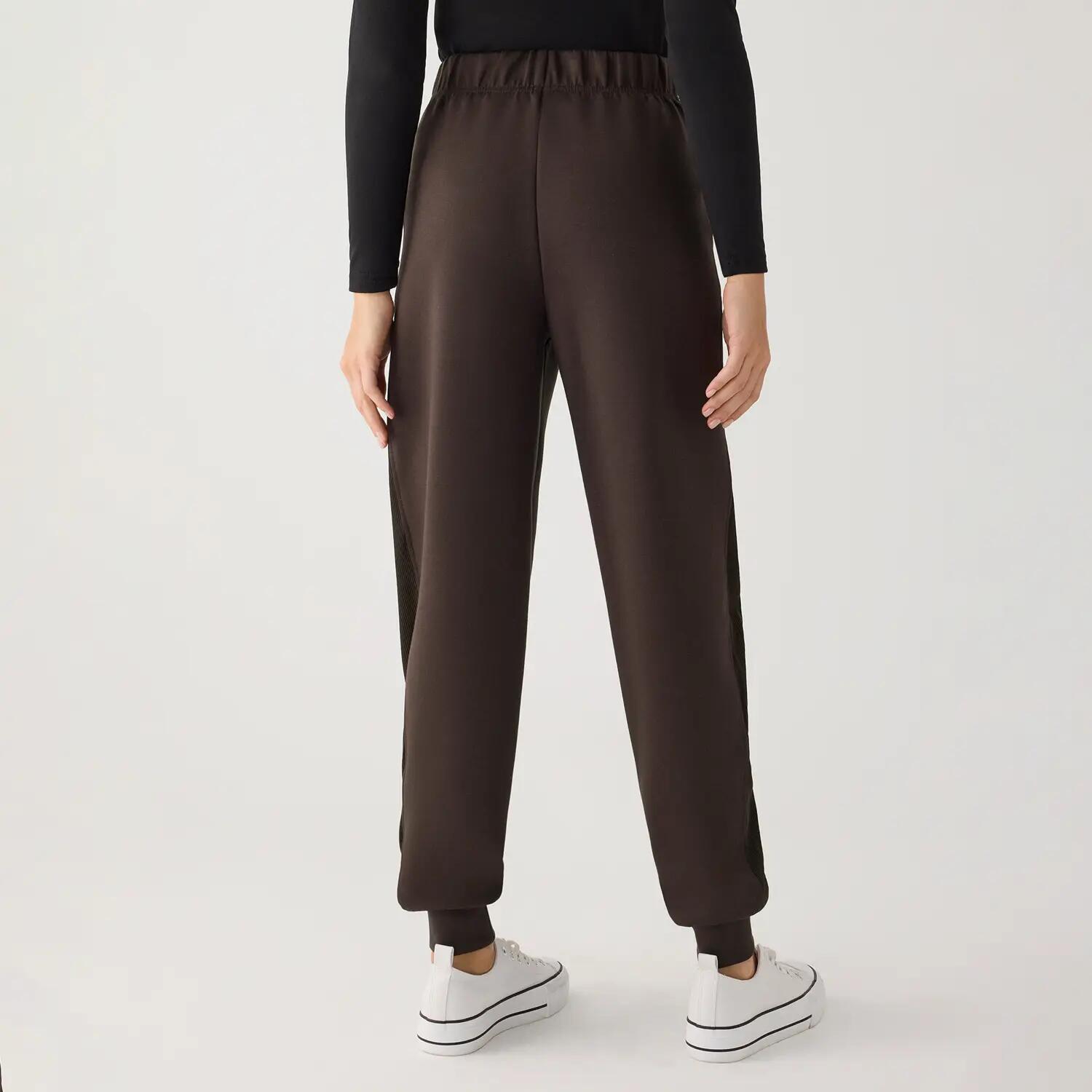 pantalon de jogging en polaire marron 4/7