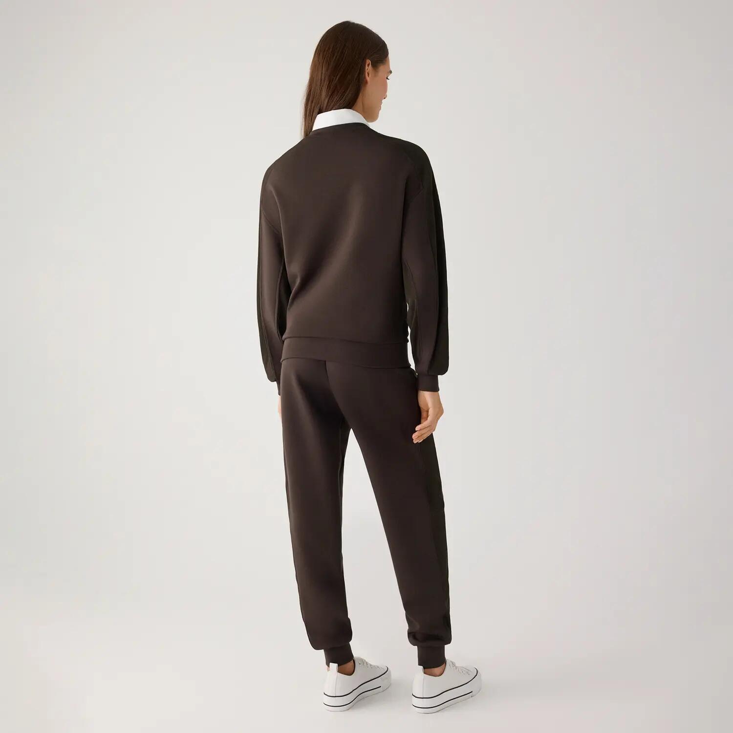 pantalon de jogging en polaire marron 3/7