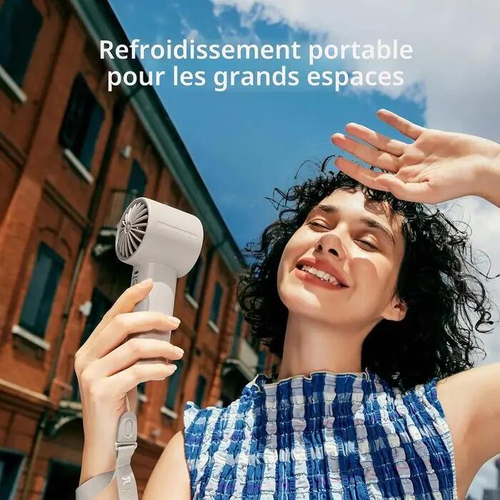 Ventilateur portatif rechargeable LIFE 10 4000mAh Bleu 2/5