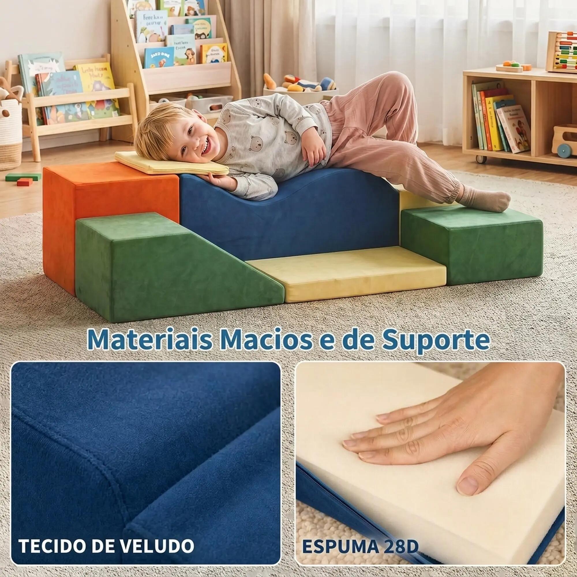 Conjunto de 6 Blocos de Espuma para Criança 6/9