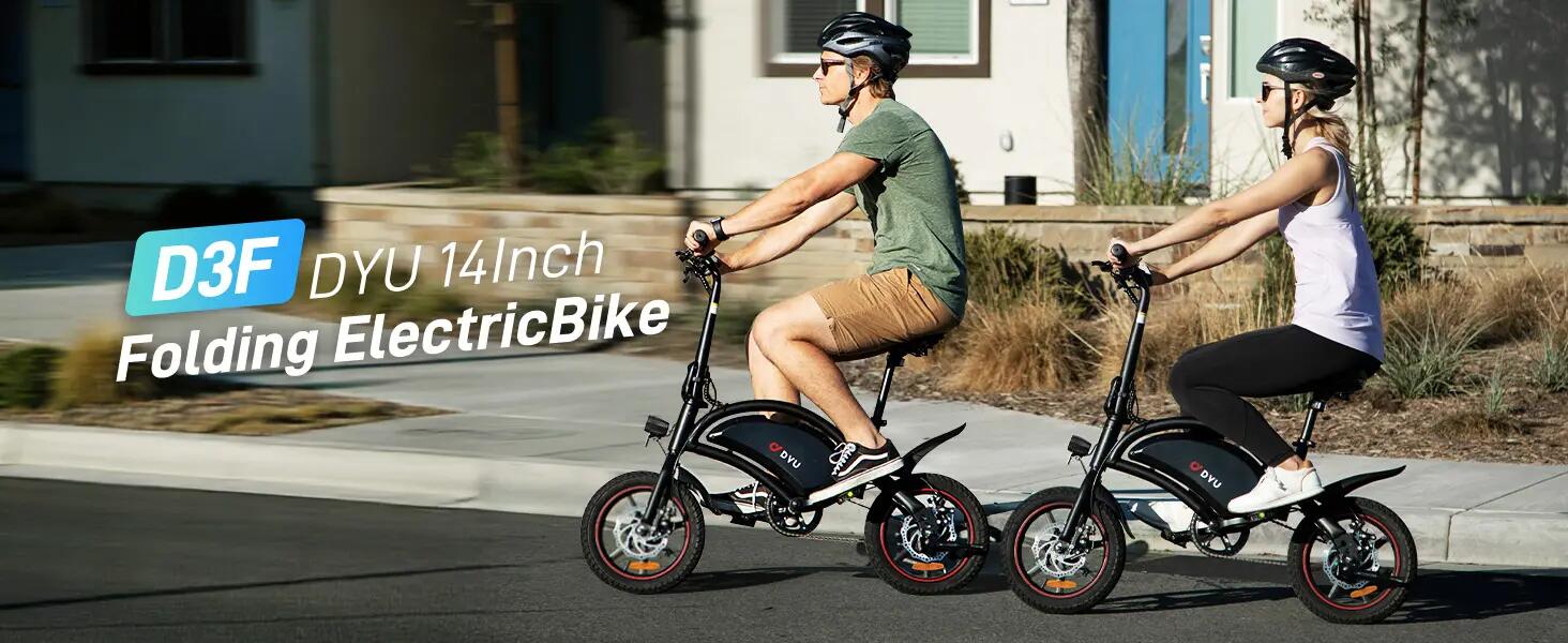 Bicicleta eléctrica con pedal asistido para adultos D3S: neumático 14", 36V 10Ah 8/14