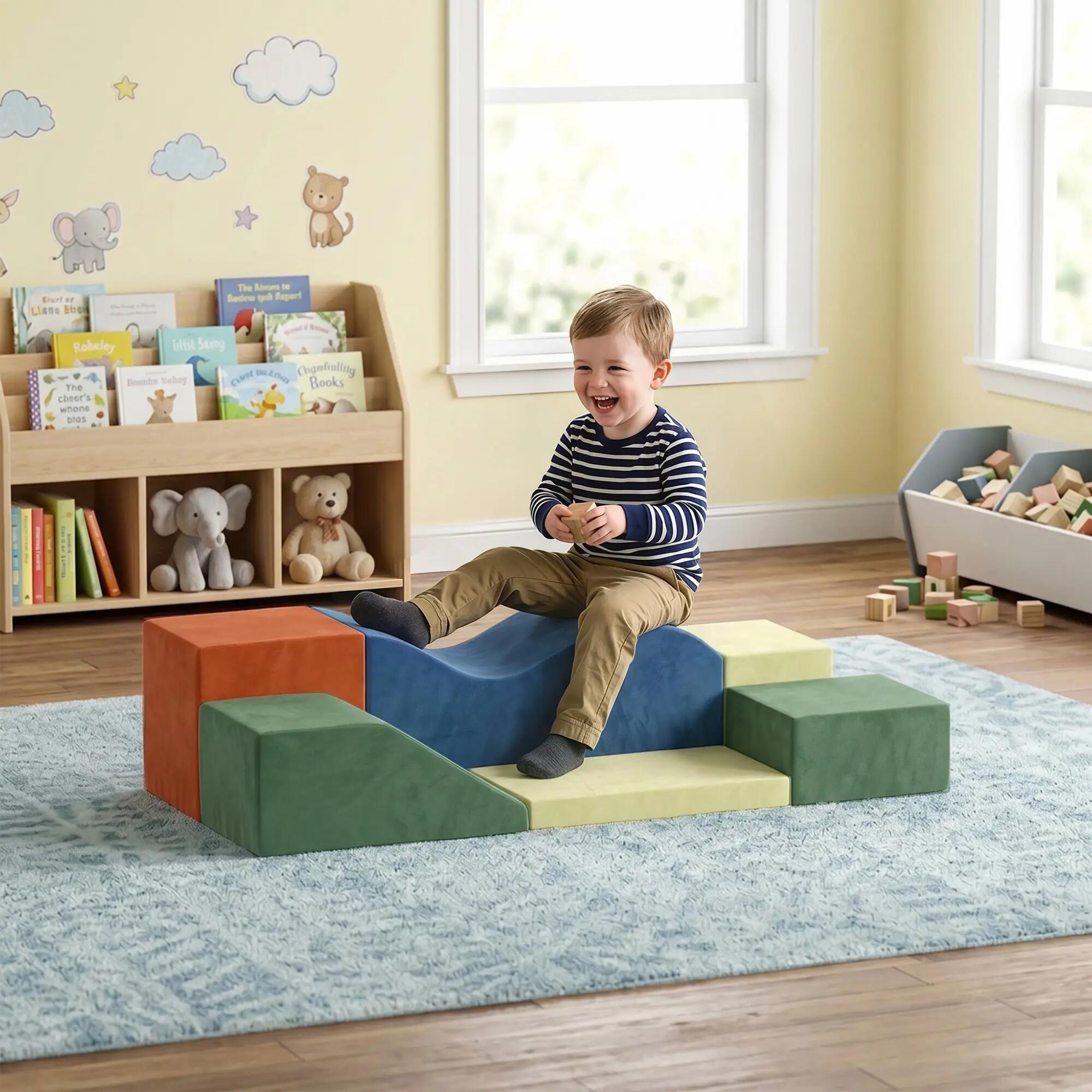 Conjunto de 6 Blocos de Espuma para Criança 2/9