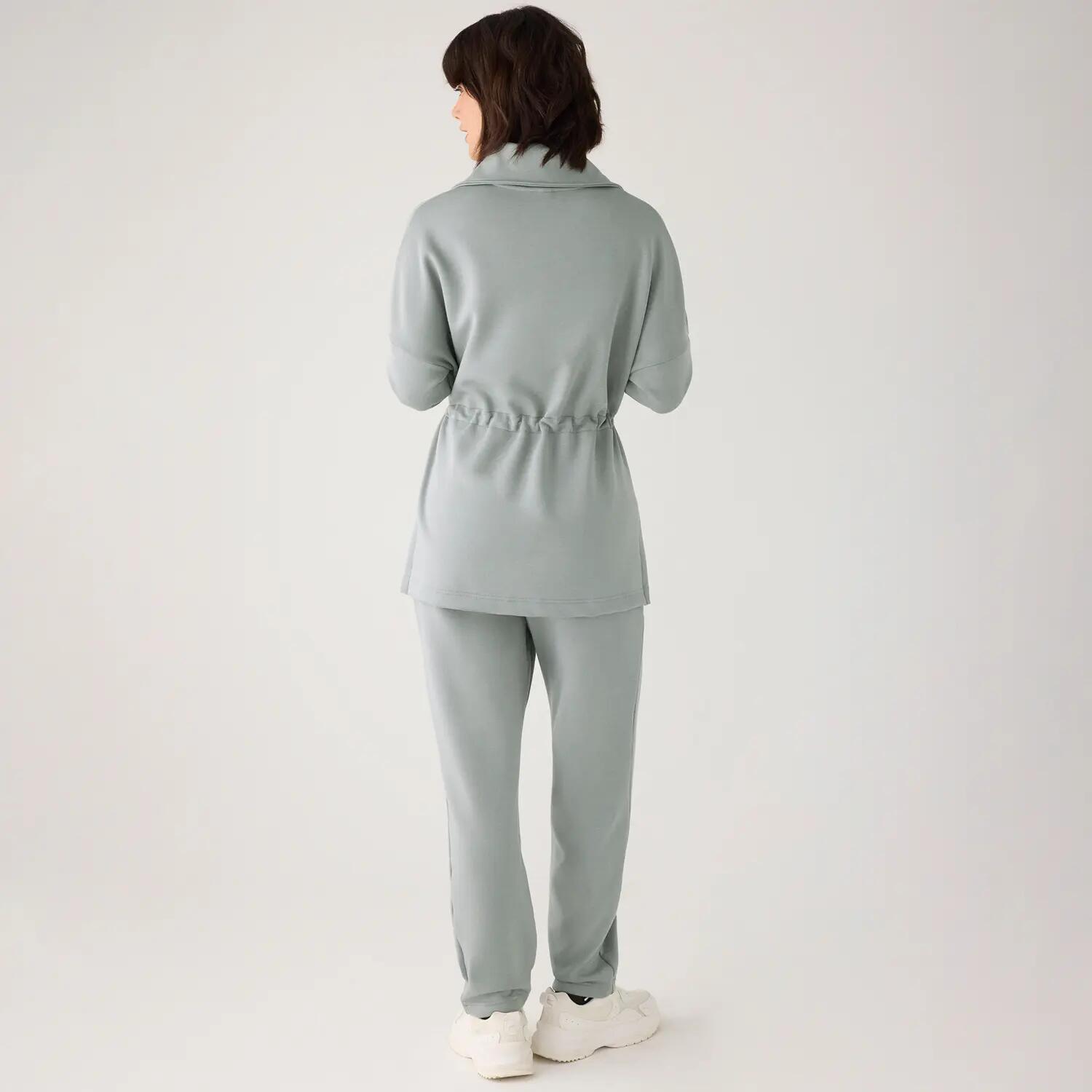 Pantalon en polaire slim taille haute avec poches, bleu 4/7
