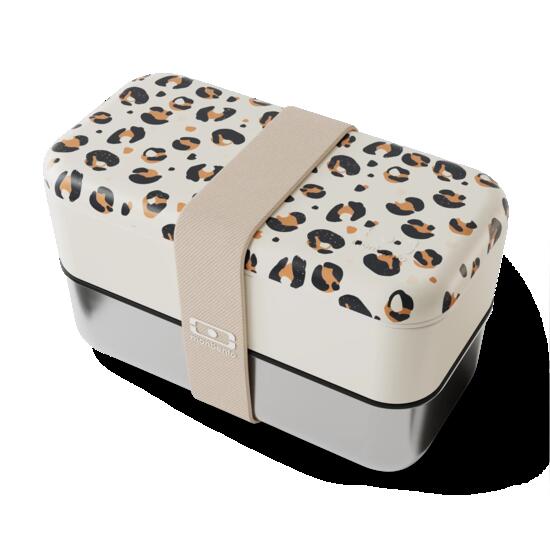 Metalen lunchbox 2 lagen 1,2L|Camping, wandelen|Magnetronbestendig|Sense